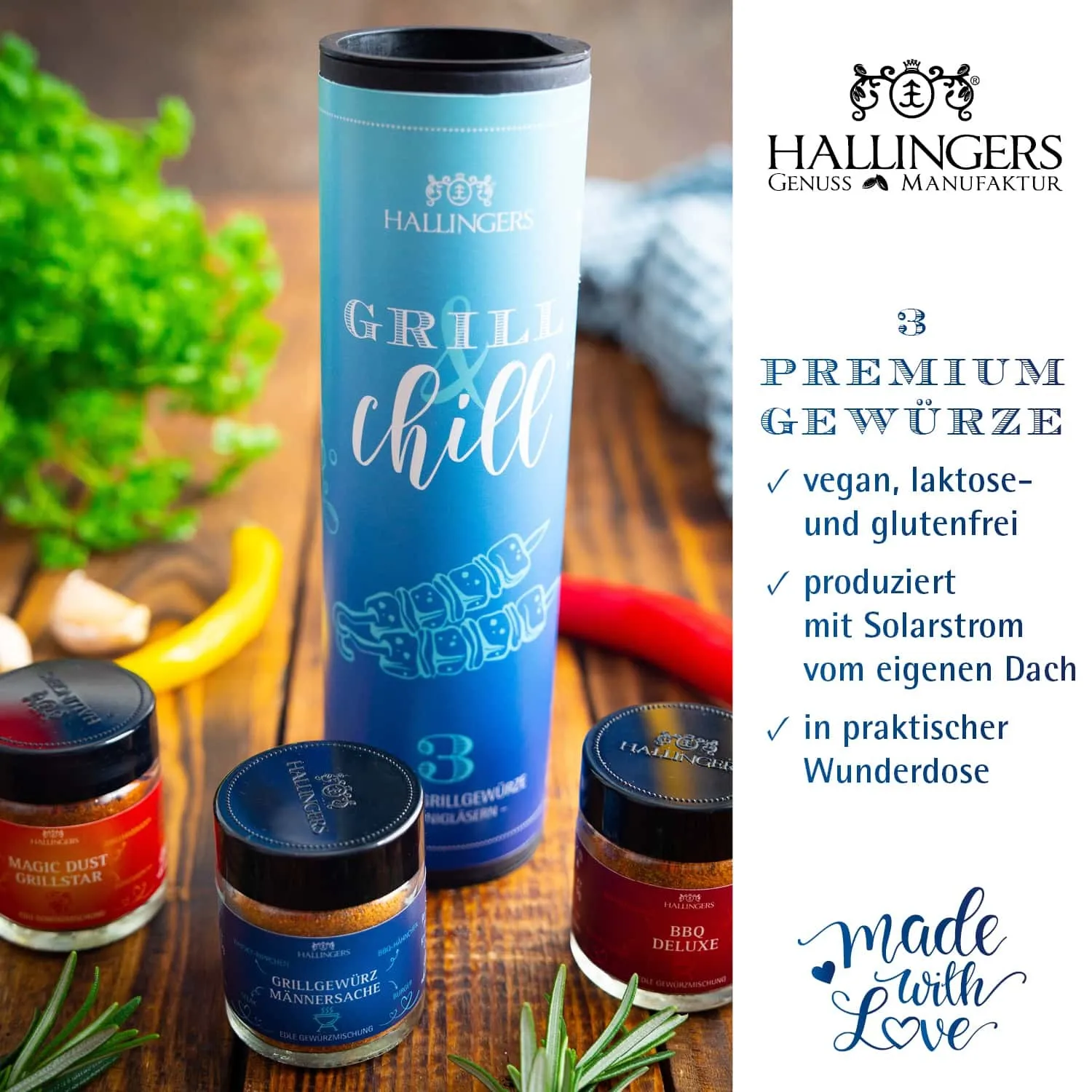 GEWÜRZ SET IN DER GESCHENK-DOSE - 3 Gewürze aus aller Welt als exklusives Gourmet-Probierset, stilvoll verpackt in einer hochwertigen Geschenk-Dose. Die besondere Geschenkidee für Feinschmecker, Hobbyköche & genussvolle Momente