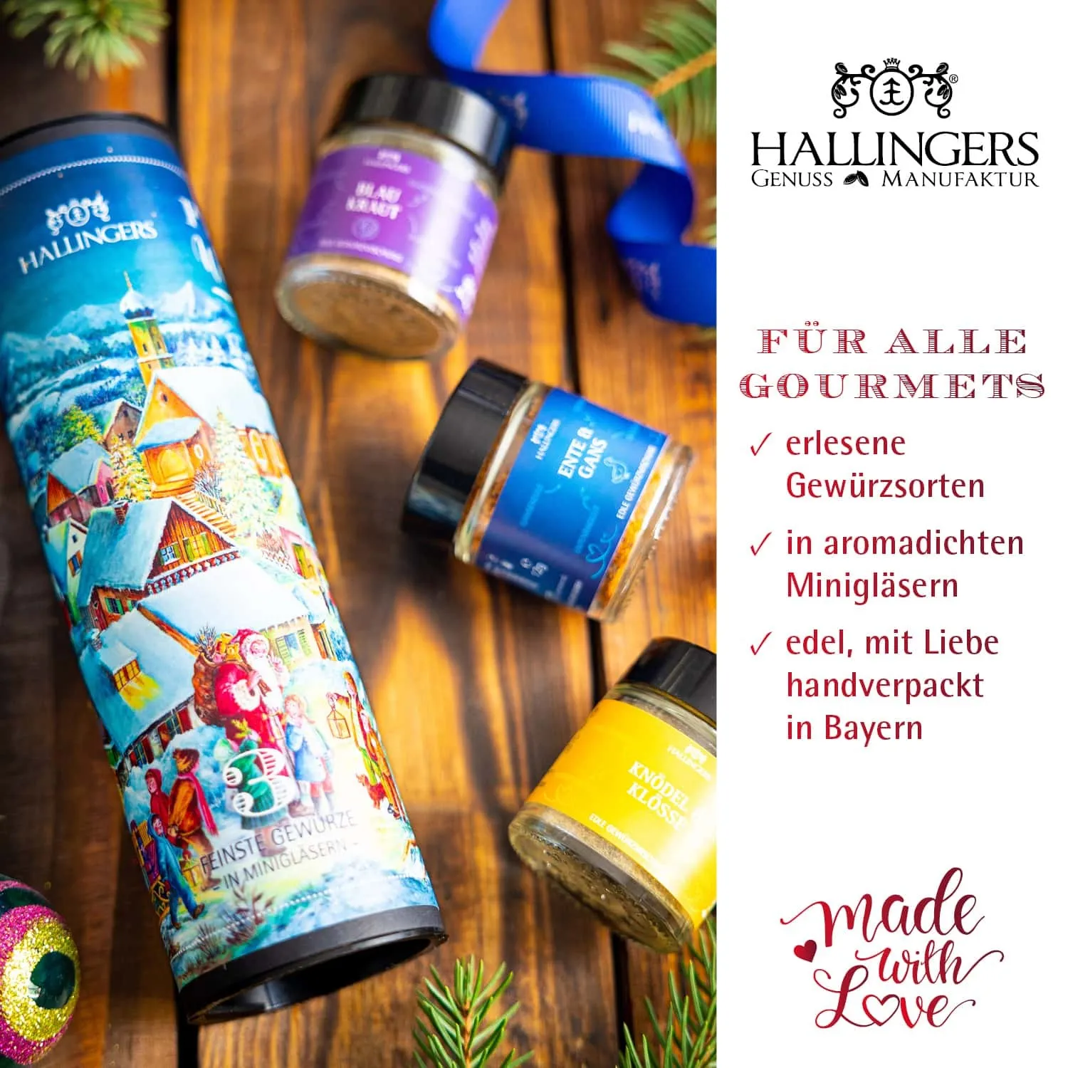 GESCHMACK AUS ALLER WELT - Edition \Frohe Weihnachten\: Während andere auf Masse und möglichst viele Sorten setzen, überzeugt echter Gewürzgenuss durch sorgfältig ausgewählte Mischungen mit Tiefe, Charakter und Wiedererkennungswert