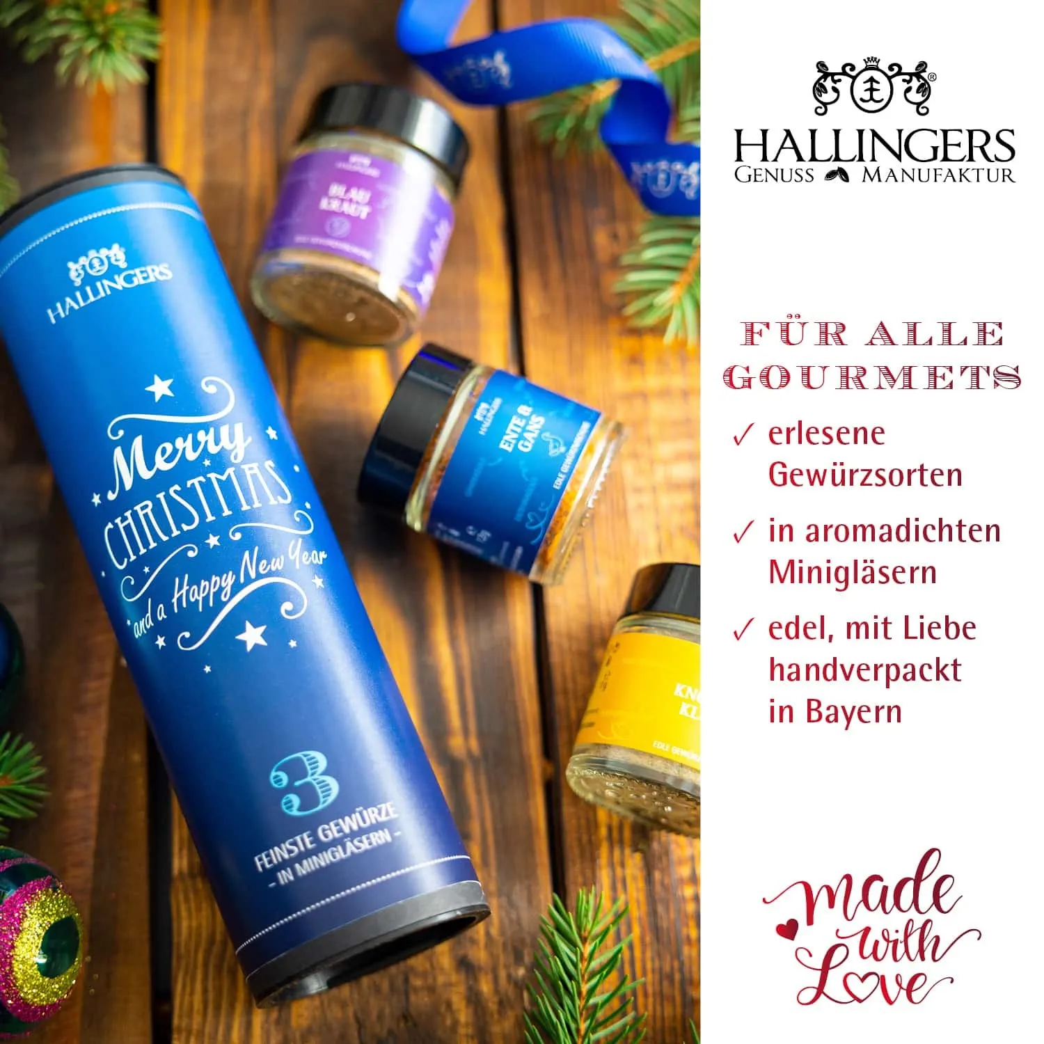 GESCHMACK AUS ALLER WELT - Edition \Merry Christmas and A Happy Ne...\: Während andere auf Masse und möglichst viele Sorten setzen, überzeugt echter Gewürzgenuss durch sorgfältig ausgewählte Mischungen mit Tiefe, Charakter und Wiedererkennungswert