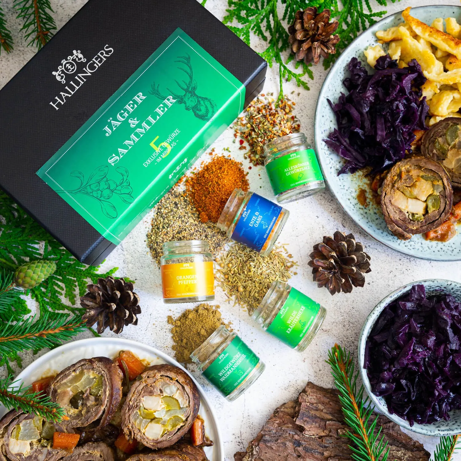 GEWÜRZ SET IN DER GESCHENKBOX - 5 Gewürze aus aller Welt als exklusive Gourmet-Selektion, stilvoll verpackt in einer hochwertigen Geschenkbox mit Rezept-Booklet. Die besondere Geschenkidee für Feinschmecker, Hobbyköche & Genussmomente