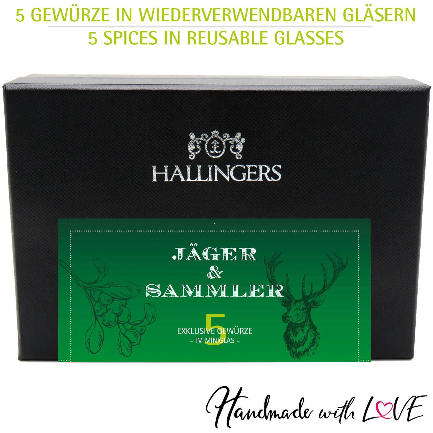 Jäger und Sammler - Gewürz-Set, 5er Geschenkbox & Booklet
