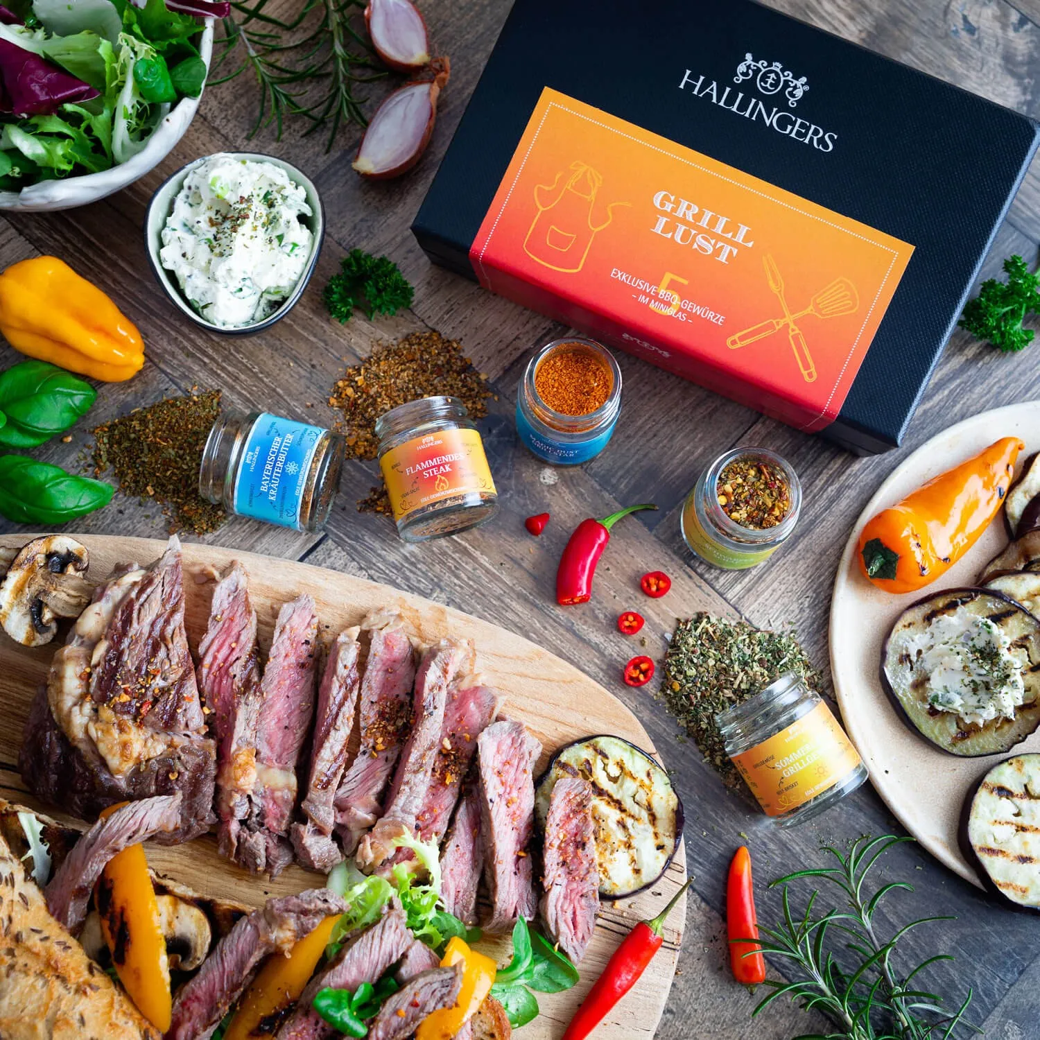GEWÜRZ SET IN DER GESCHENKBOX - 5 Gewürze aus aller Welt als exklusive Gourmet-Selektion, stilvoll verpackt in einer hochwertigen Geschenkbox mit Rezept-Booklet. Die besondere Geschenkidee für Feinschmecker, Hobbyköche & Genussmomente