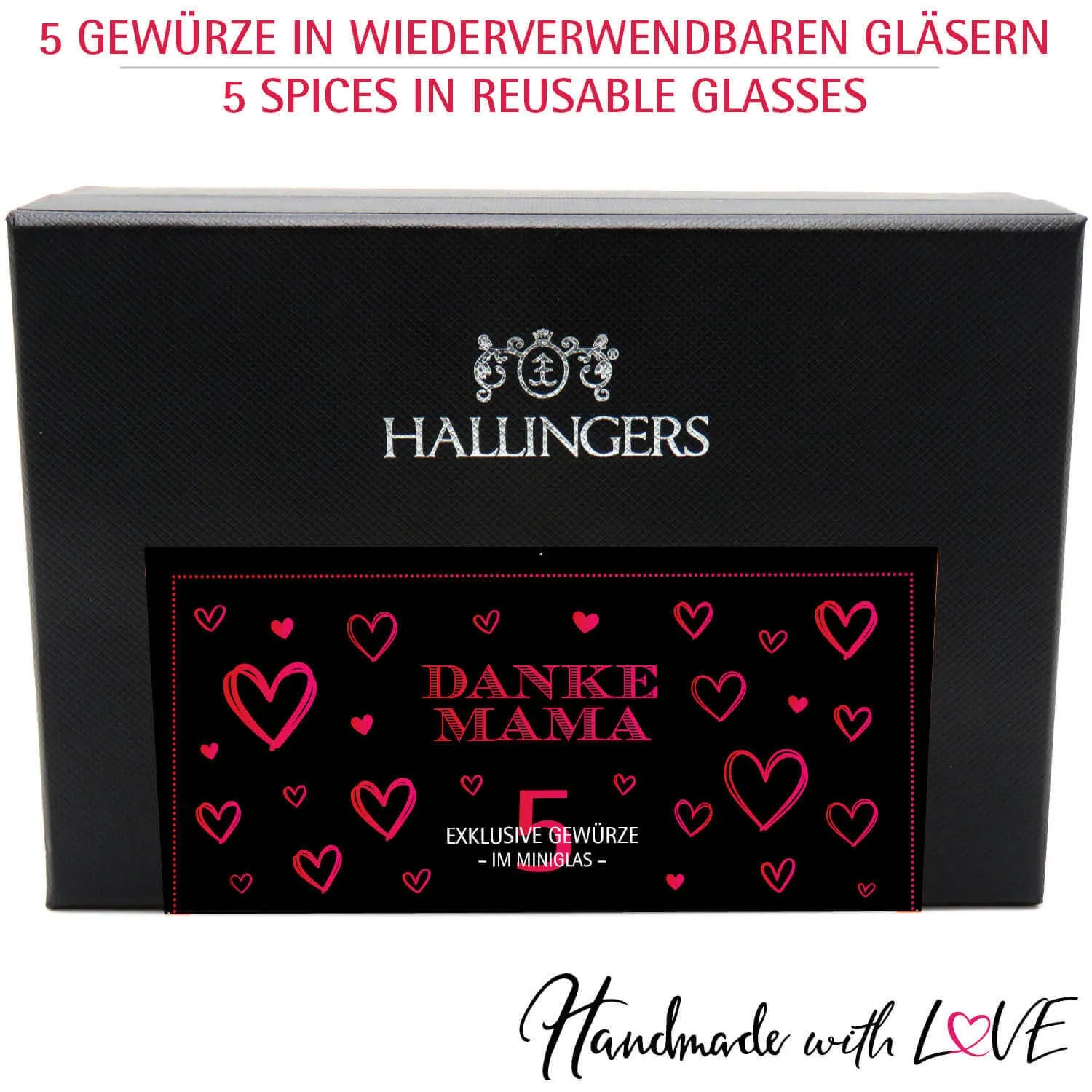 Danke Mama - Gewürz-Set, 5er Geschenkbox & Booklet