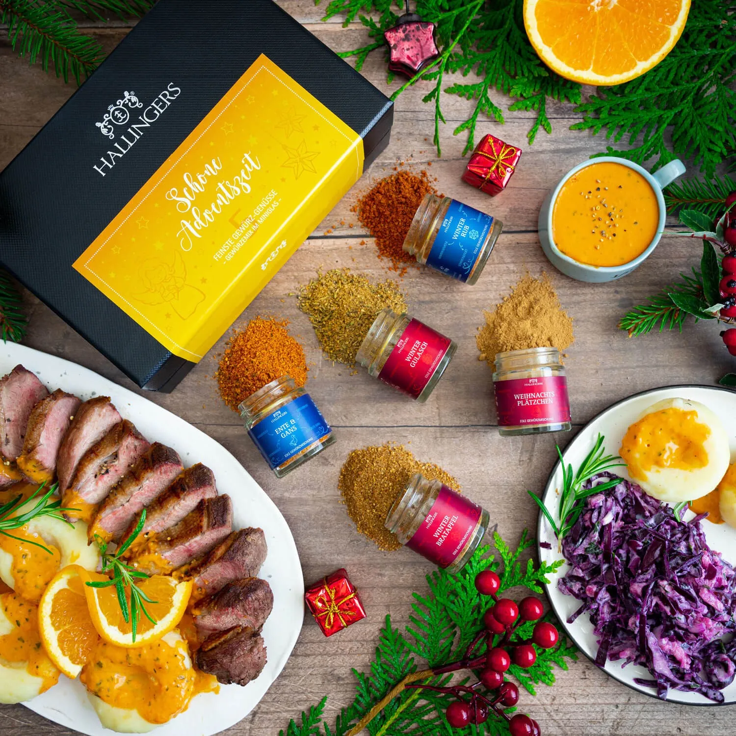 GEWÜRZ SET IN DER GESCHENKBOX - 5 Gewürze aus aller Welt als exklusive Gourmet-Selektion, stilvoll verpackt in einer hochwertigen Geschenkbox mit Rezept-Booklet. Die besondere Geschenkidee für Feinschmecker, Hobbyköche & Genussmomente