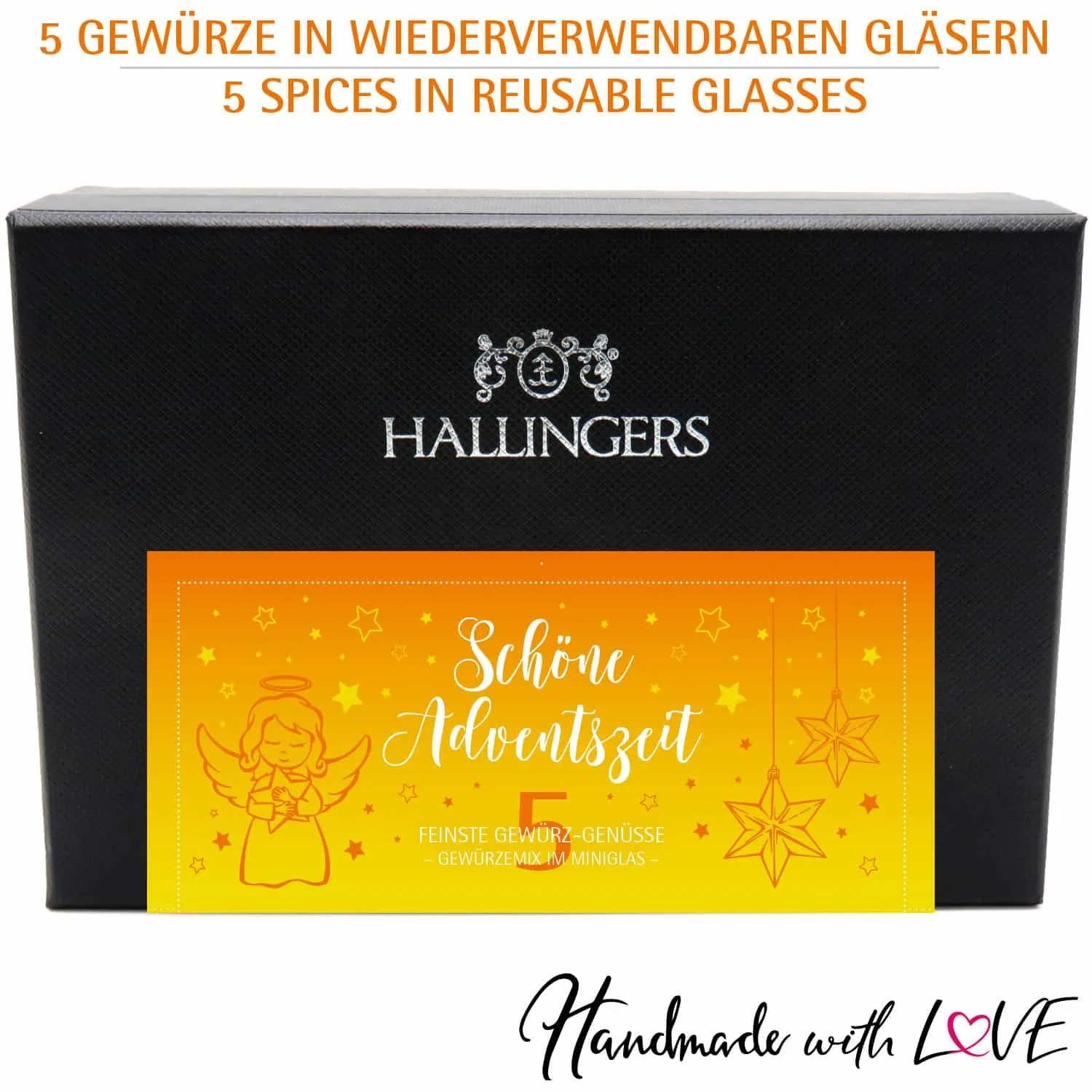 Schöne Adventszeit - Gewürz-Set, 5er Geschenkbox & Booklet