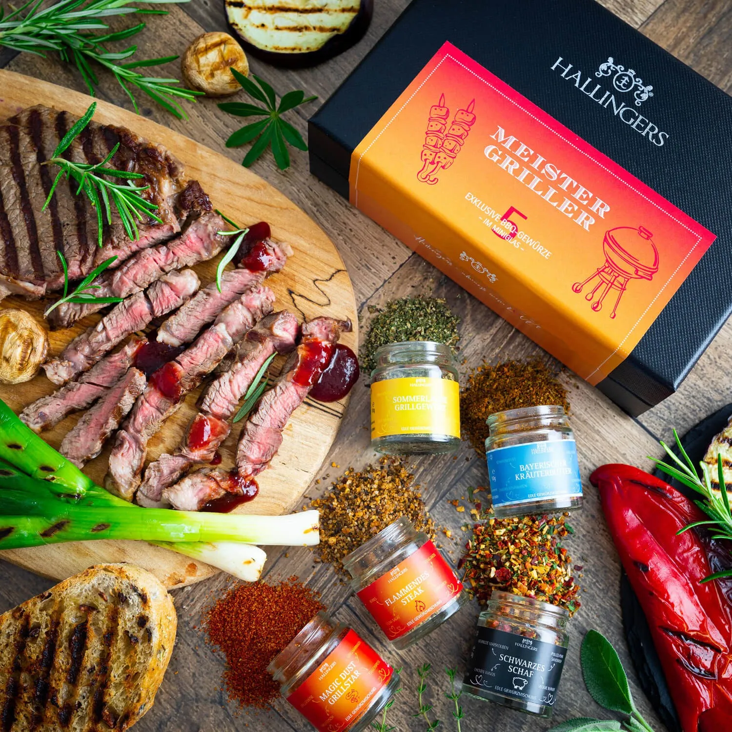 GEWÜRZ SET IN DER GESCHENKBOX - 5 Gewürze aus aller Welt als exklusive Gourmet-Selektion, stilvoll verpackt in einer hochwertigen Geschenkbox mit Rezept-Booklet. Die besondere Geschenkidee für Feinschmecker, Hobbyköche & Genussmomente