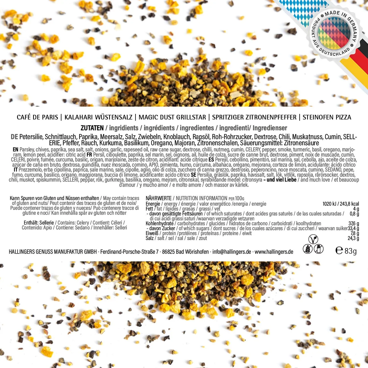 Dankeschön - Gewürz-Set, 5er Geschenkbox & Booklet