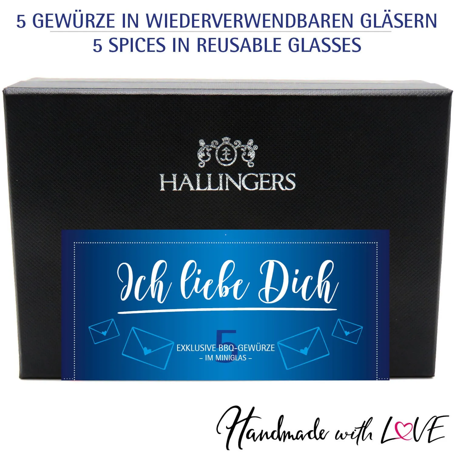 Ich liebe Dich Blue - Gewürz-Set, 5er Geschenkbox & Booklet
