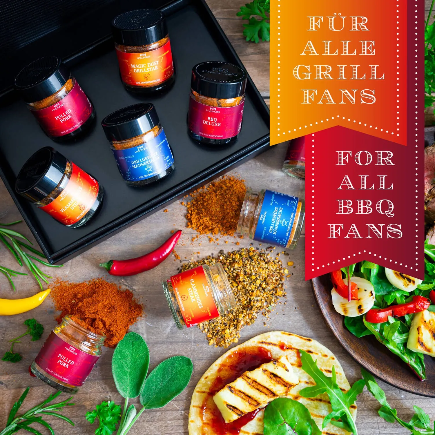 GESCHMACK AUS ALLER WELT - Edition \Grill & Chill\: Während andere auf Masse und möglichst viele Sorten setzen, überzeugt echter Gewürzgenuss durch sorgfältig ausgewählte Mischungen mit Tiefe, Charakter und Wiedererkennungswert