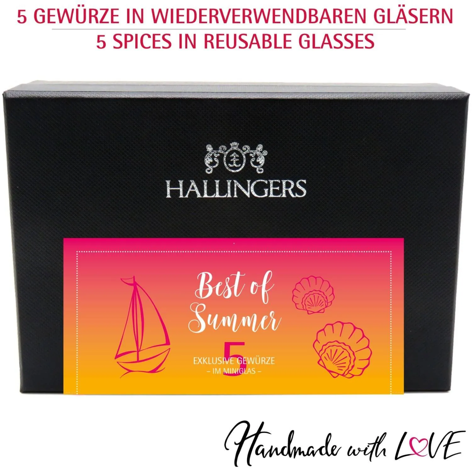 Best of Summer - Gewürz-Set, 5er Geschenkbox & Booklet