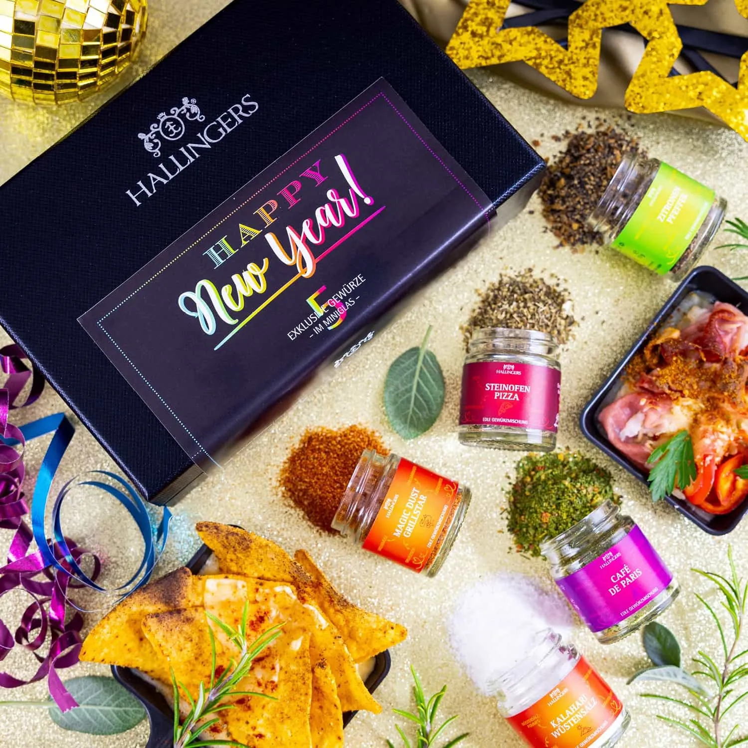 GEWÜRZ SET IN DER GESCHENKBOX - 5 Gewürze aus aller Welt als exklusive Gourmet-Selektion, stilvoll verpackt in einer hochwertigen Geschenkbox mit Rezept-Booklet. Die besondere Geschenkidee für Feinschmecker, Hobbyköche & Genussmomente