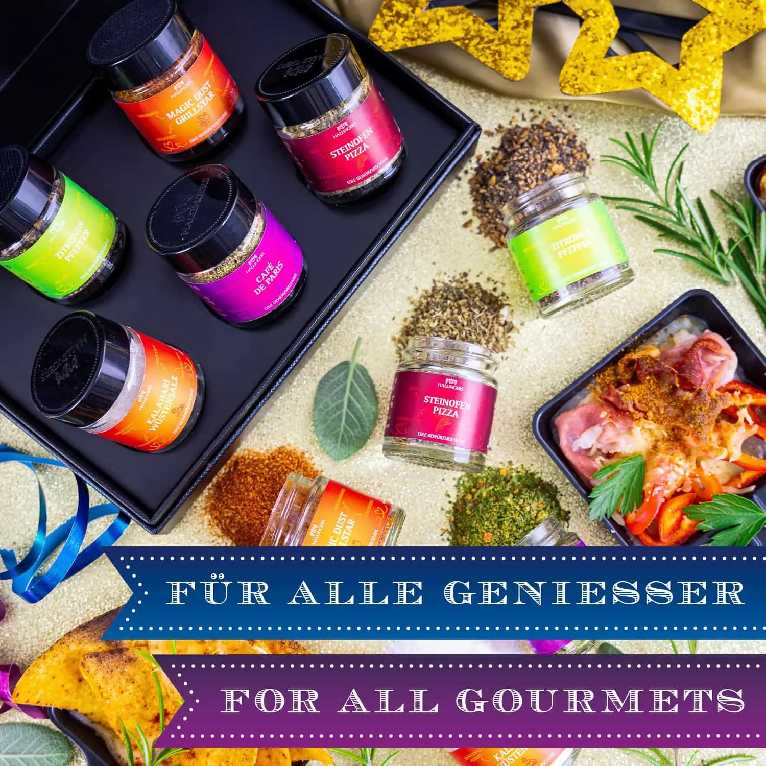 GESCHMACK AUS ALLER WELT - Edition \Happy New Year Color\: Während andere auf Masse und möglichst viele Sorten setzen, überzeugt echter Gewürzgenuss durch sorgfältig ausgewählte Mischungen mit Tiefe, Charakter und Wiedererkennungswert
