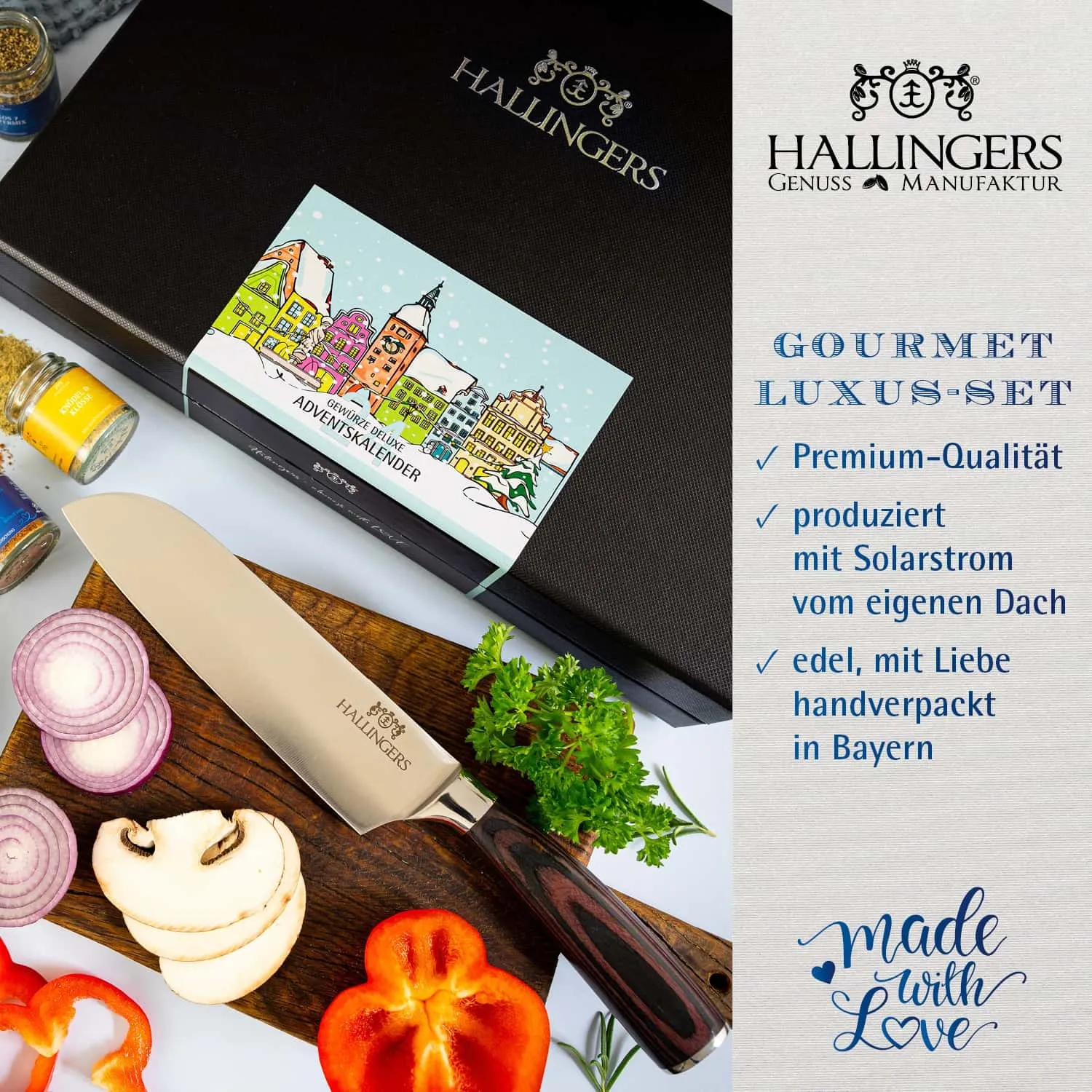 GEWÜRZ ADVENTSKALENDER - 24 Gewürze aus aller Welt als exklusive Gourmet-Selektion, stilvoll verpackt in einer edlen Box mit Rezept-Booklet. 24 besondere Genussmomente für Feinschmecker, Hobbyköche & die Adventszeit