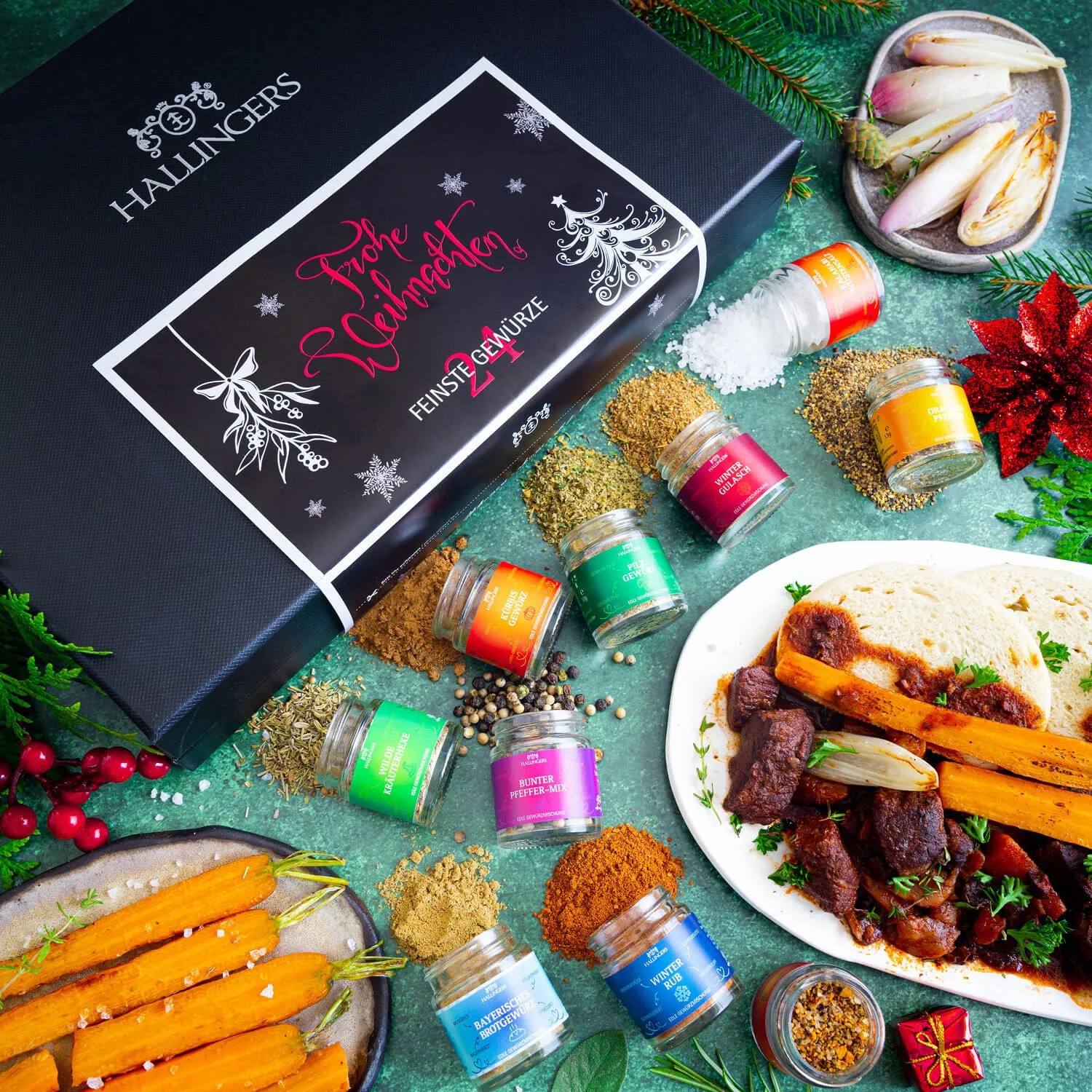 GEWÜRZ SET IN DER GESCHENKBOX - 24 Gewürze aus aller Welt als exklusive Gourmet-Selektion, stilvoll verpackt in einer hochwertigen Geschenkbox mit Rezept-Booklet. Die besondere Geschenkidee für Feinschmecker, Hobbyköche & Genussmomente