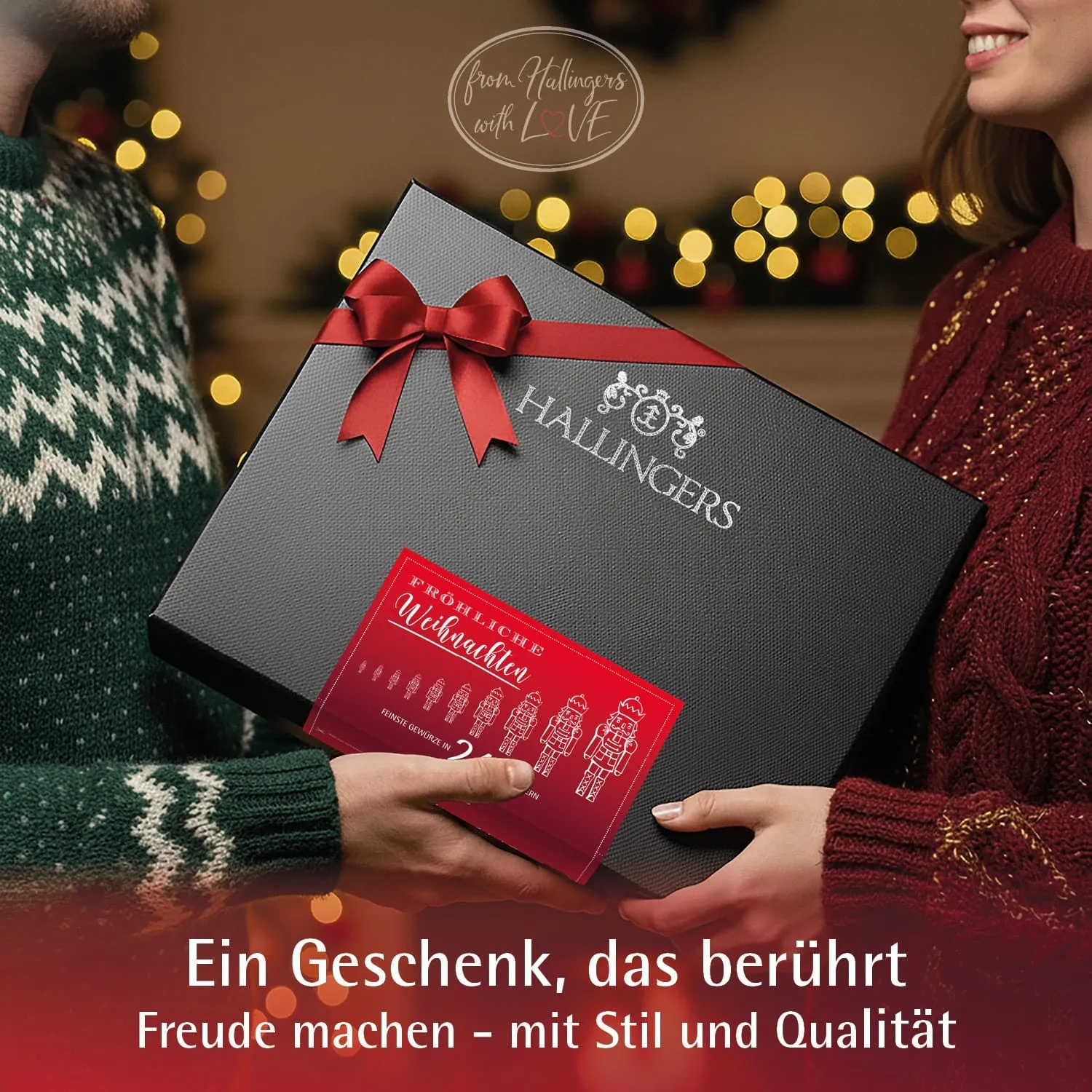 Fröhliche Weihnachten - Gewürz-Set, 24er Geschenkbox & Booklet