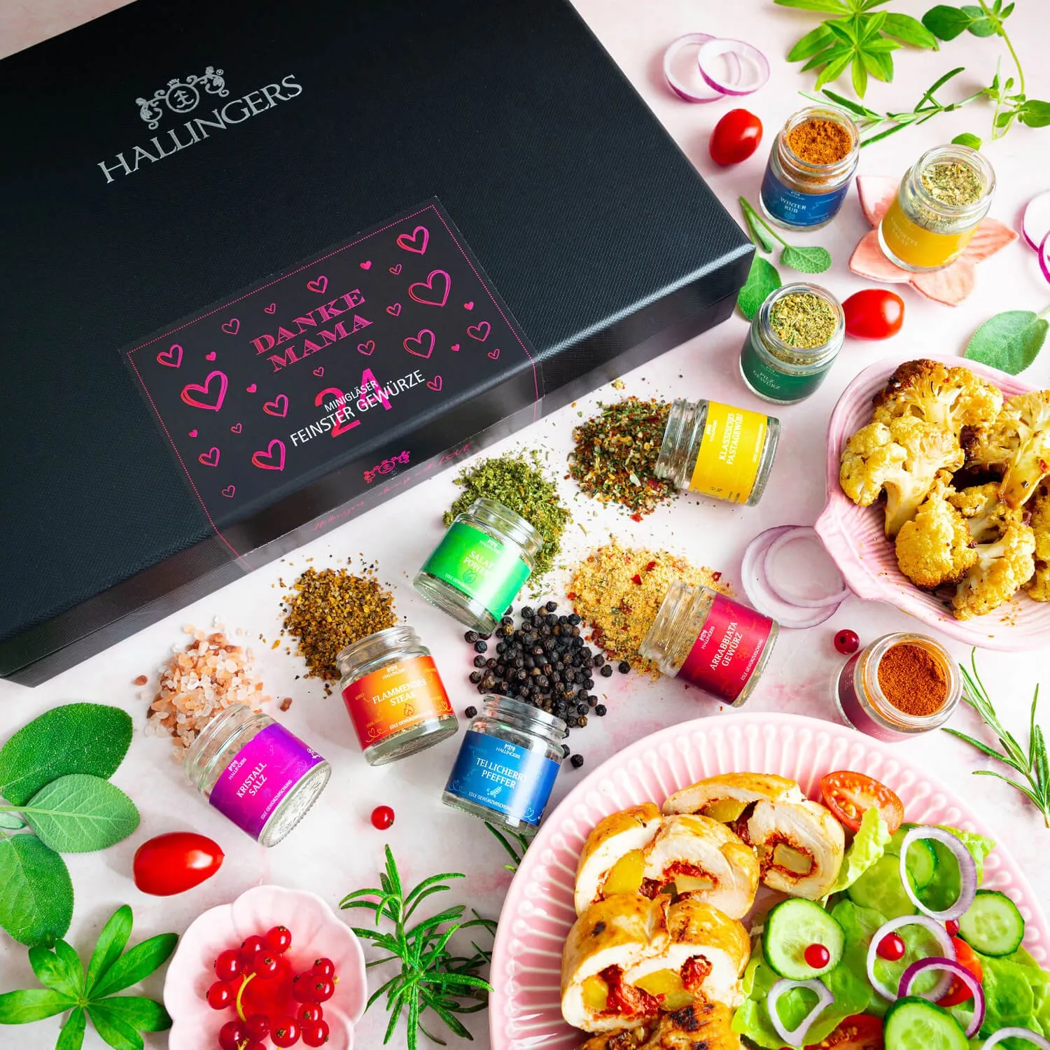 GEWÜRZ SET IN DER GESCHENKBOX - 24 Gewürze aus aller Welt als exklusive Gourmet-Selektion, stilvoll verpackt in einer hochwertigen Geschenkbox mit Rezept-Booklet. Die besondere Geschenkidee für Feinschmecker, Hobbyköche & Genussmomente
