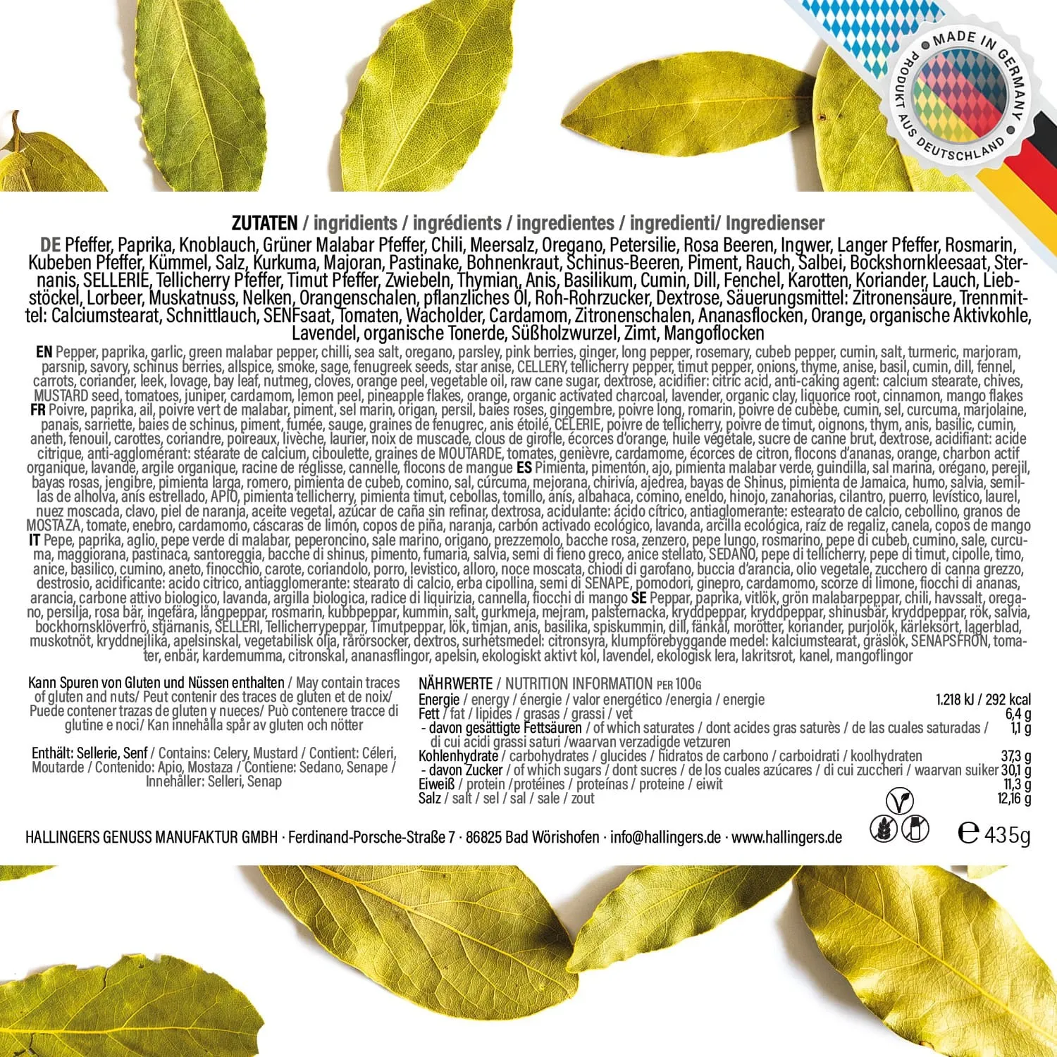 Adventskalender Green Christmas - Gewürz, 24er Geschenkbox & Booklet
