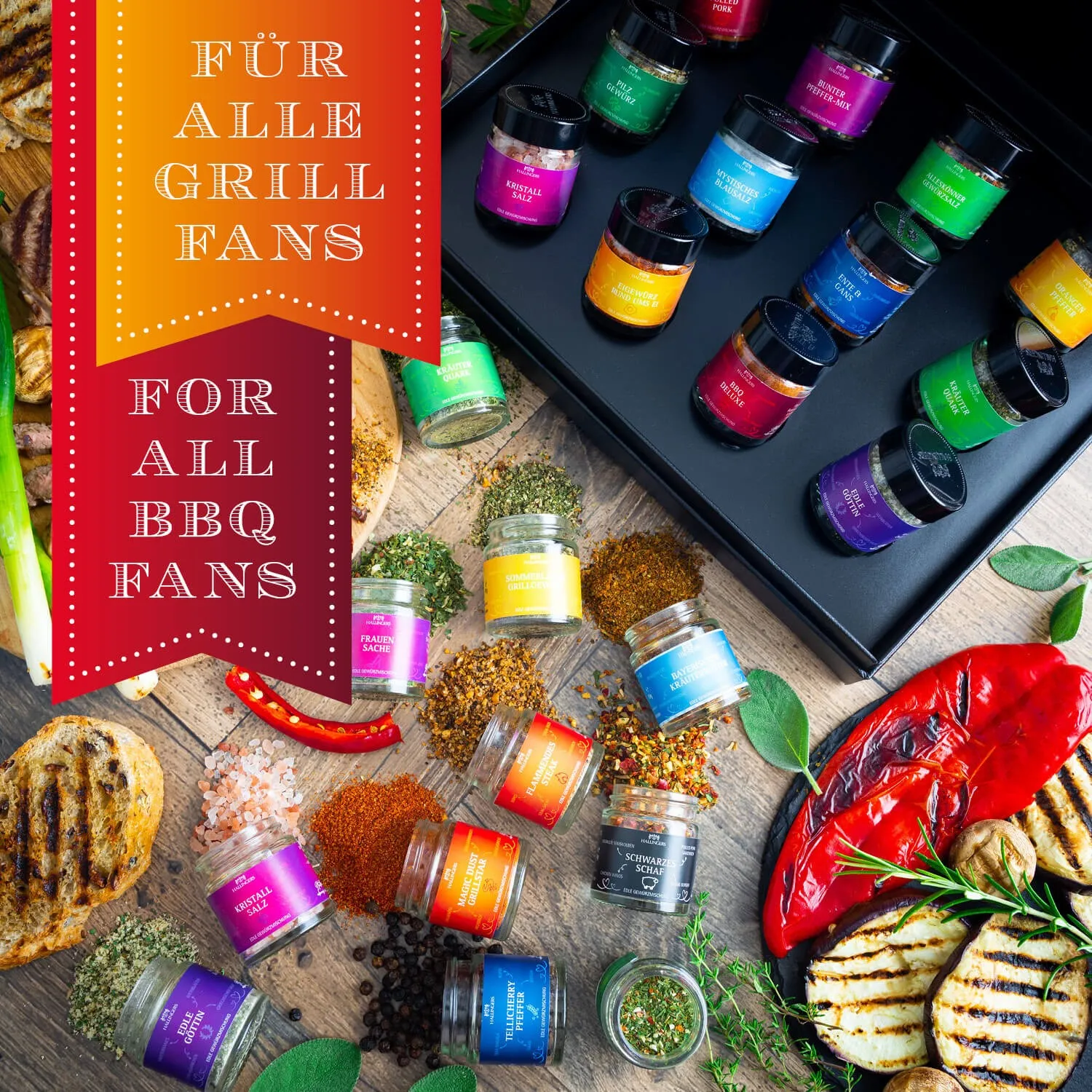 GESCHMACK AUS ALLER WELT - Edition \Klassisches BBQ-Set\: Während andere auf Masse und möglichst viele Sorten setzen, überzeugt echter Gewürzgenuss durch sorgfältig ausgewählte Mischungen mit Tiefe, Charakter und Wiedererkennungswert