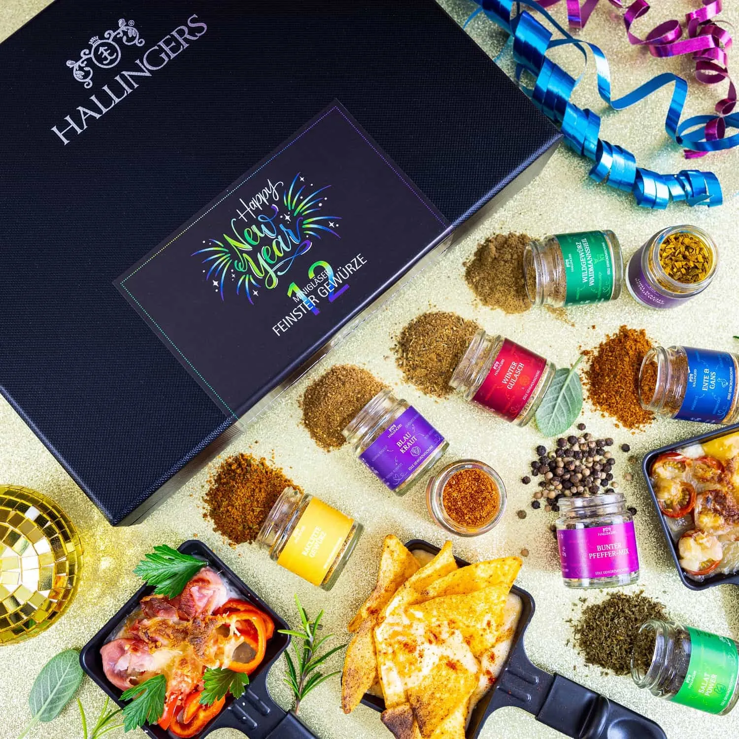 GEWÜRZ SET IN DER GESCHENKBOX - 12 Gewürze aus aller Welt als exklusive Gourmet-Selektion, stilvoll verpackt in einer hochwertigen Geschenkbox mit Rezept-Booklet. Die besondere Geschenkidee für Feinschmecker, Hobbyköche & Genussmomente