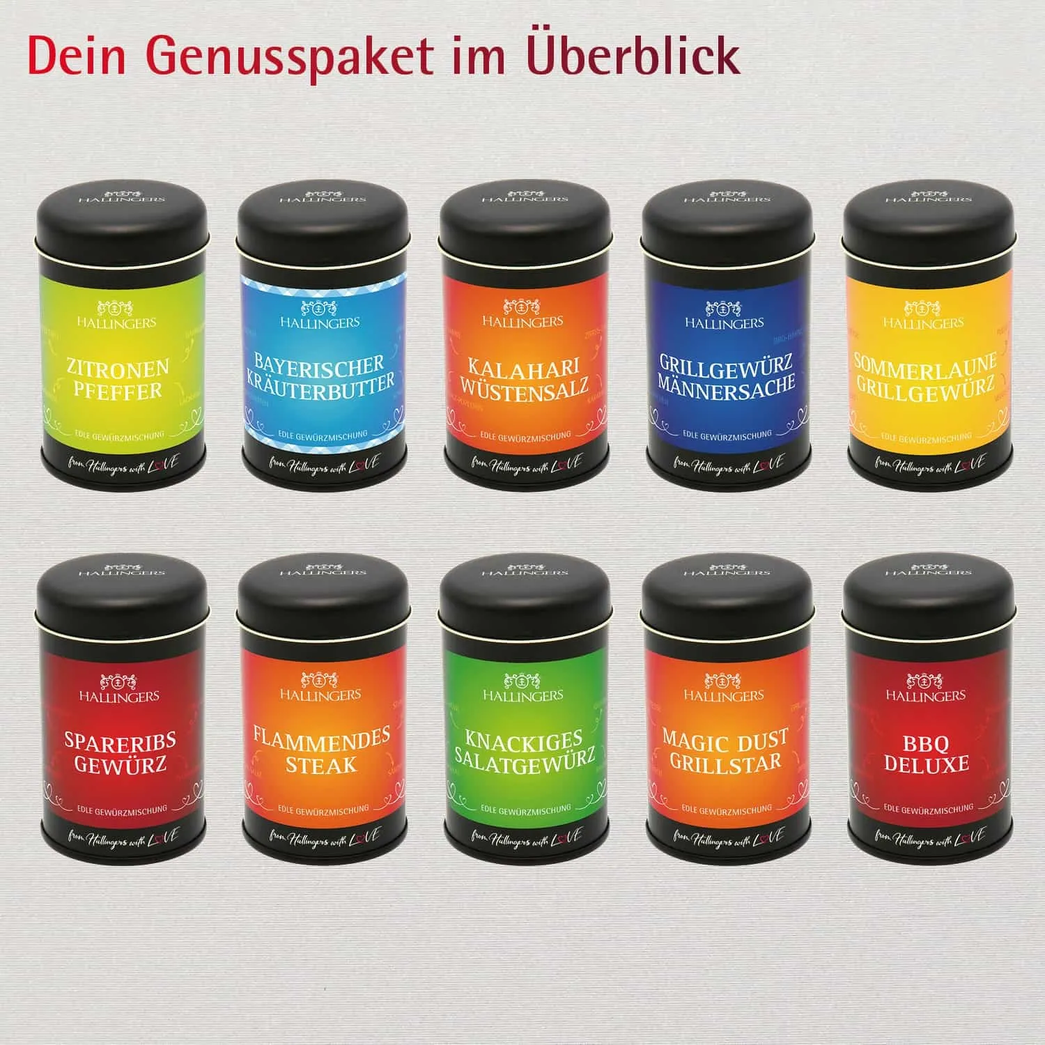 Best of BBQ - Gewürz-Set, Probierset Aromadosen