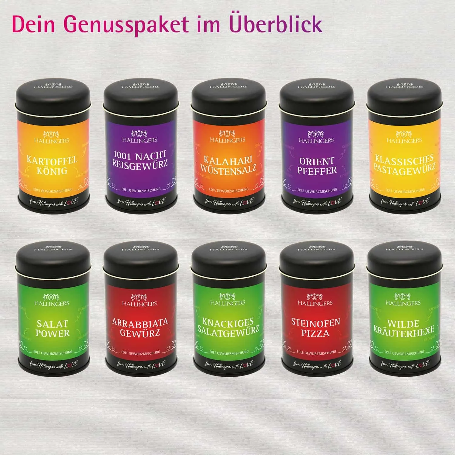 Best of Vegan Veggie - Gewürz-Set, Probierset Aromadosen