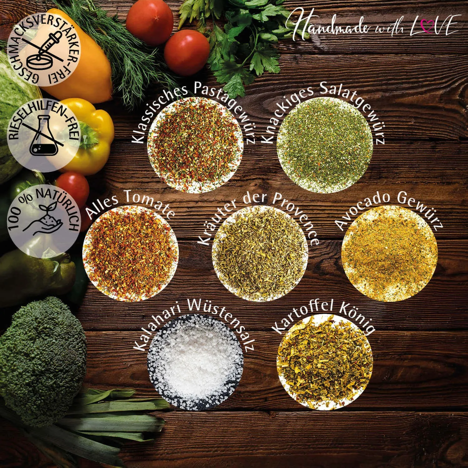 Vegane Küche - Gewürz-Set, Probierset Aromadosen