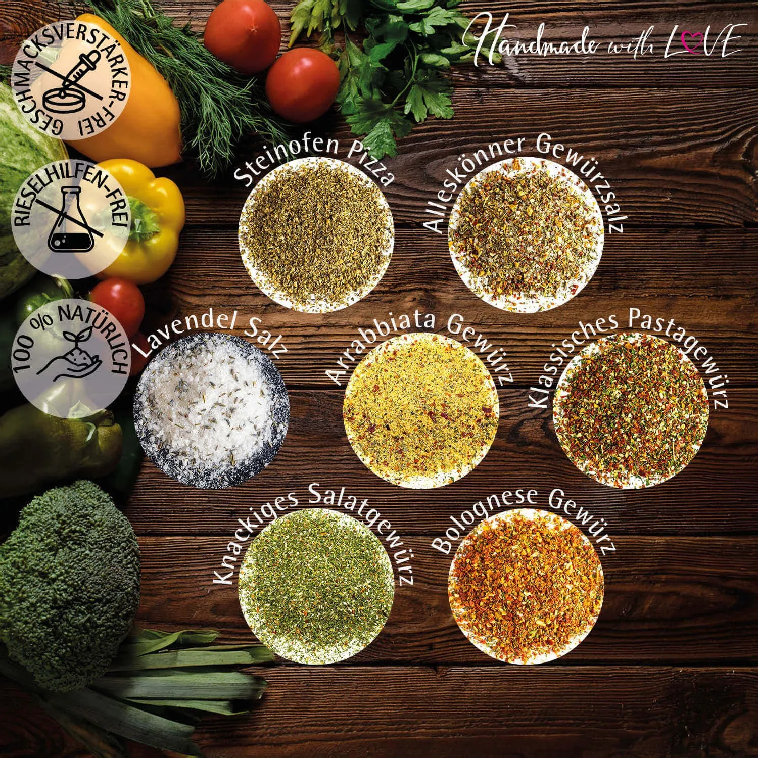 Italienische Küche - Gewürz-Set, Probierset Aromadosen