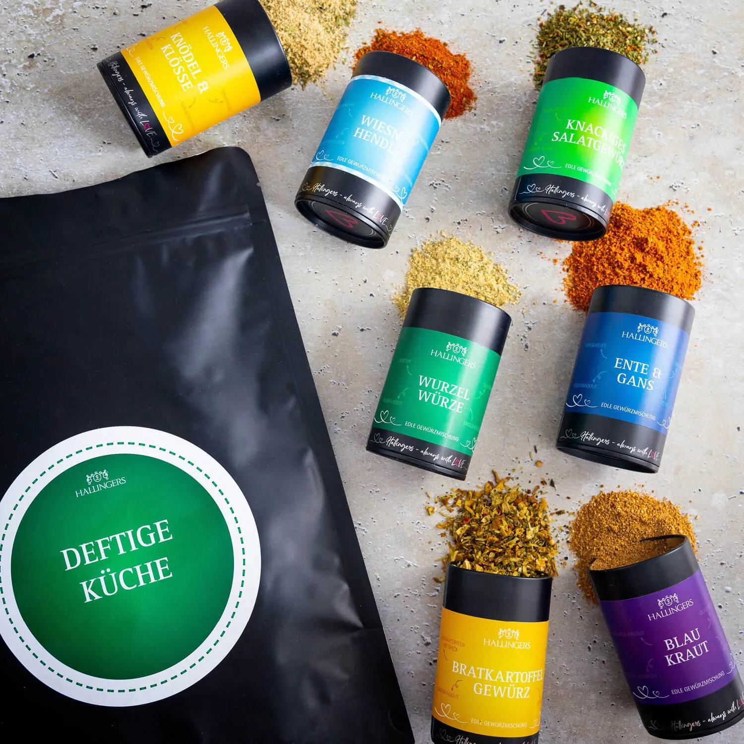 GEWÜRZ SET MIT TRAGETASCHE - Selektion unserer Besten als exklusives Gourmet-Probierset in edlen Aromadosen & stilvoller Tragetasche. Die besondere Geschenkidee für Feinschmecker, Hobbyköche & genussvolle Geschmacksmomente