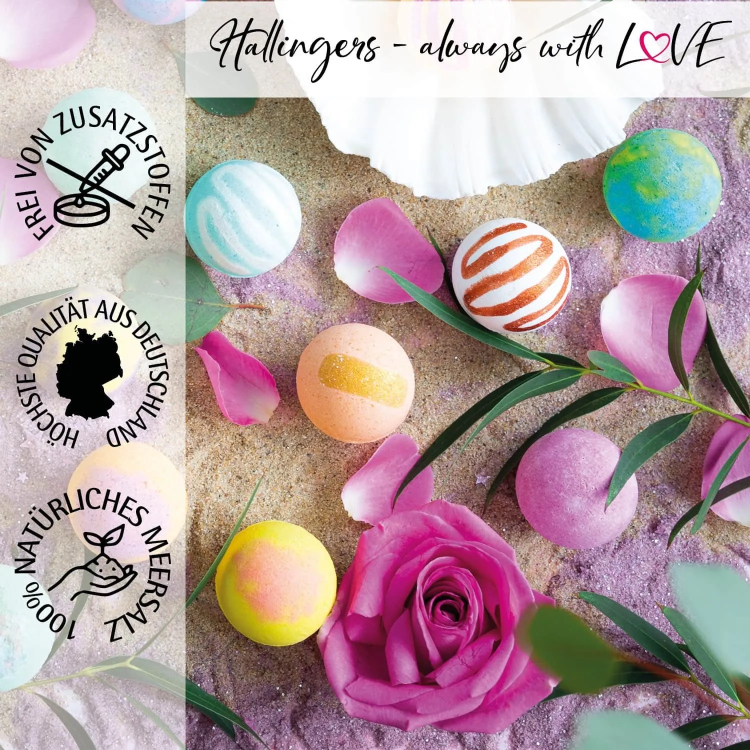 Just Relax - Badebomben-Set, 4 Badekugeln Bath Bomb