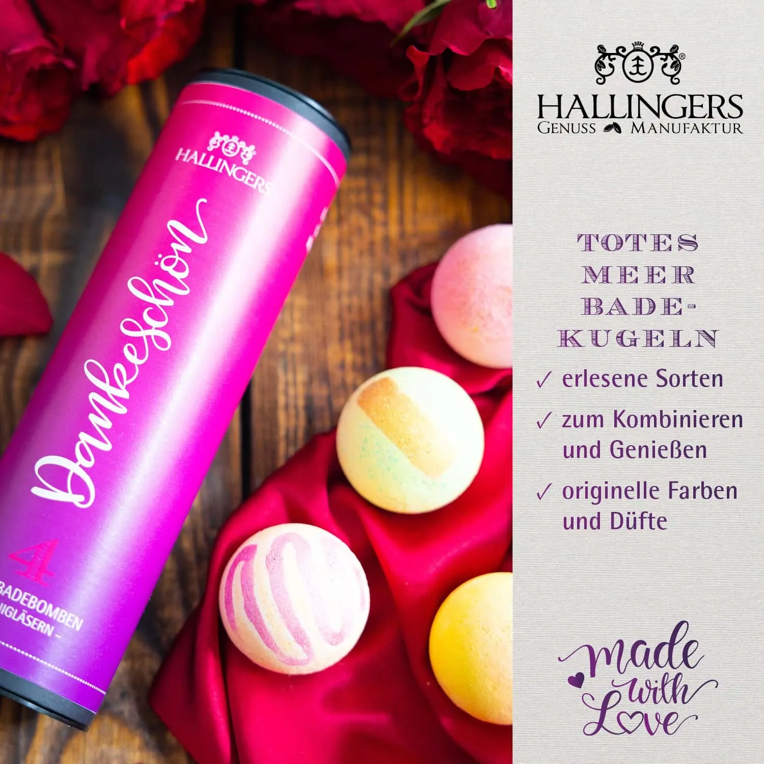 BESONDERS STATT GEWÖHNLICH - Edition \Dankeschön\: Schluss mit Geschenksets, die nur durch ihre Verpackung beeindrucken - der Unterschied zeigt sich, wo jede Badebombe ein eigenes Spa-Erlebnis voller Duft & Entspannung schafft