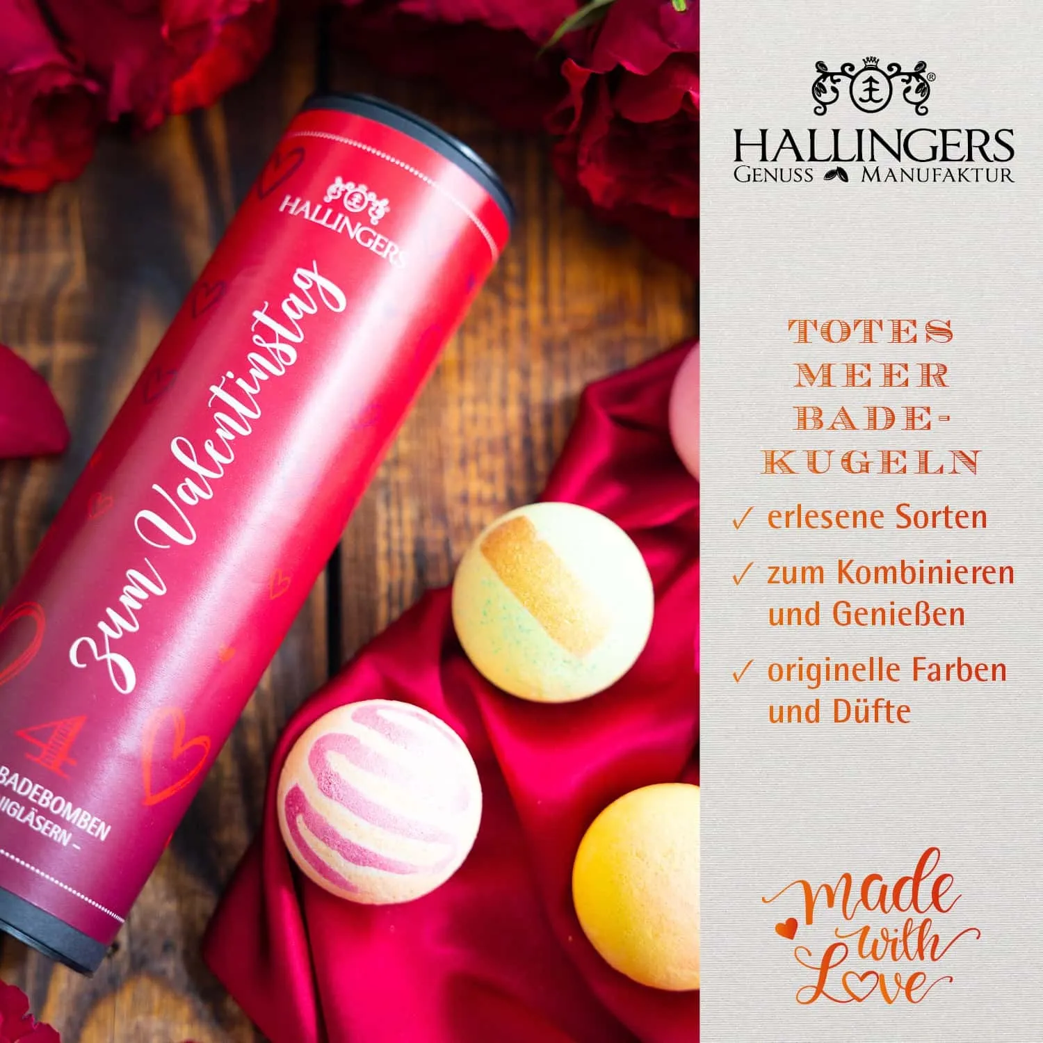 BESONDERS STATT GEWÖHNLICH - Edition \Zum Valentinstag\: Schluss mit Geschenksets, die nur durch ihre Verpackung beeindrucken - der Unterschied zeigt sich, wo jede Badebombe ein eigenes Spa-Erlebnis voller Duft & Entspannung schafft