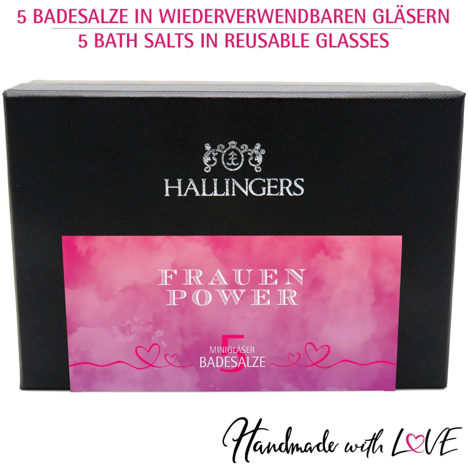 Frauen-Power - Badesalze-Set, 5x Badezusatz Totes Meer