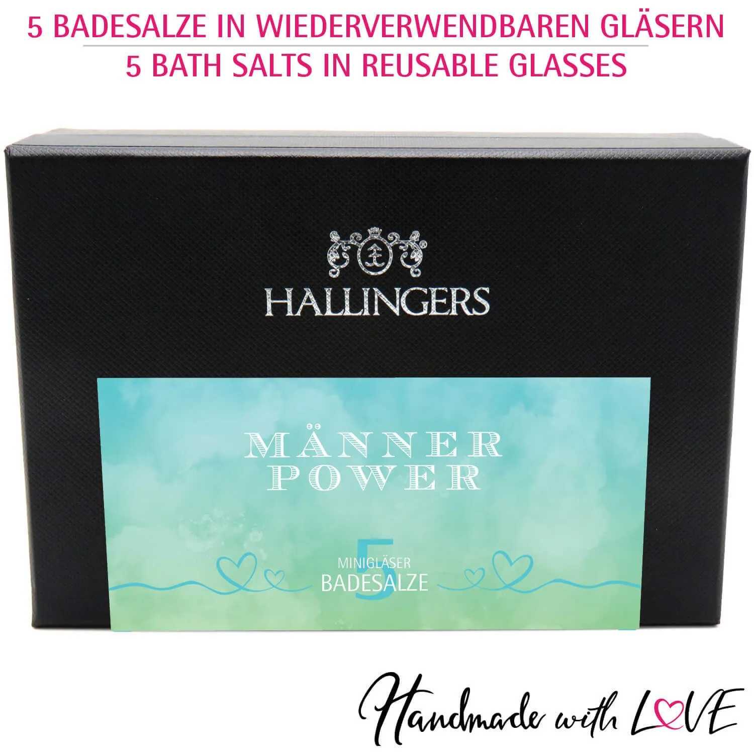 Männer-Power - Badesalze-Set, 5x Badezusatz Totes Meer