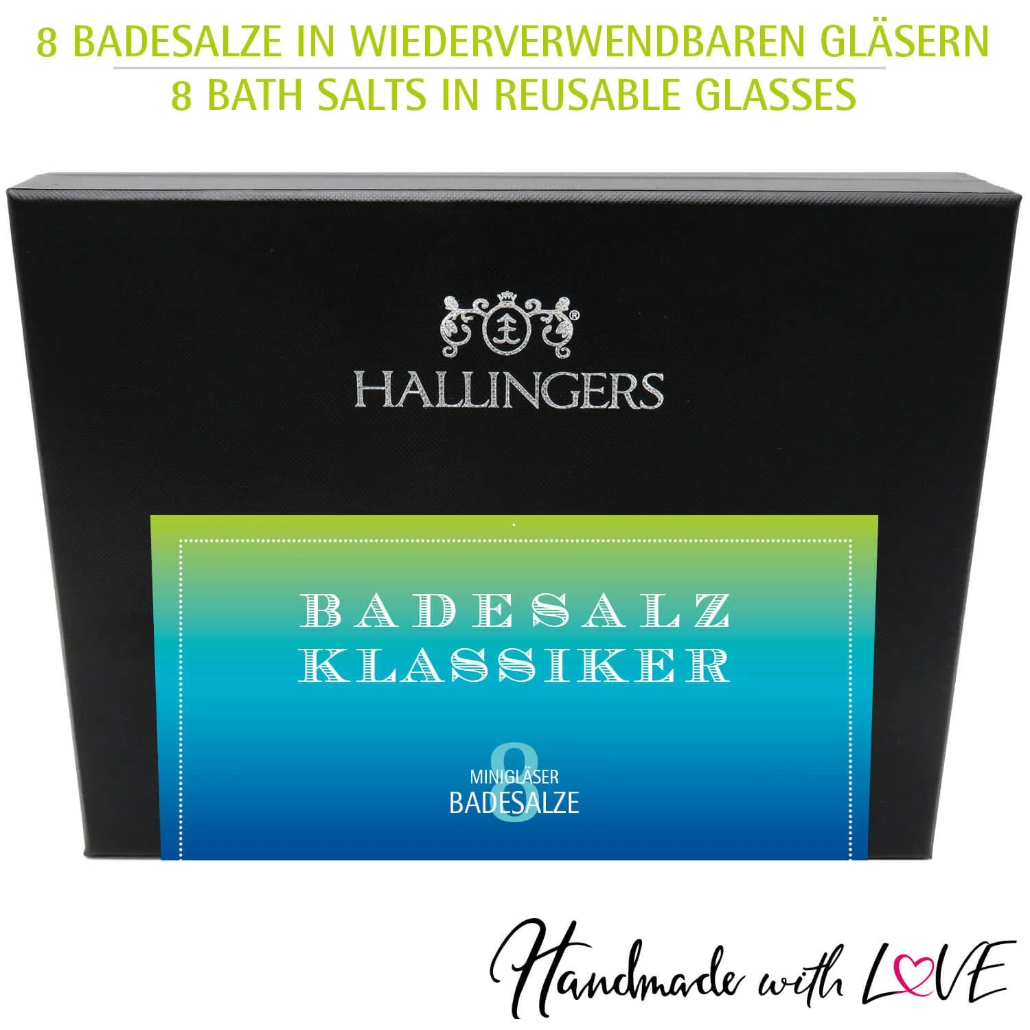 Badesalz Klassiker - Blue - Badesalze-Set, 8x Badezusatz Totes Meer