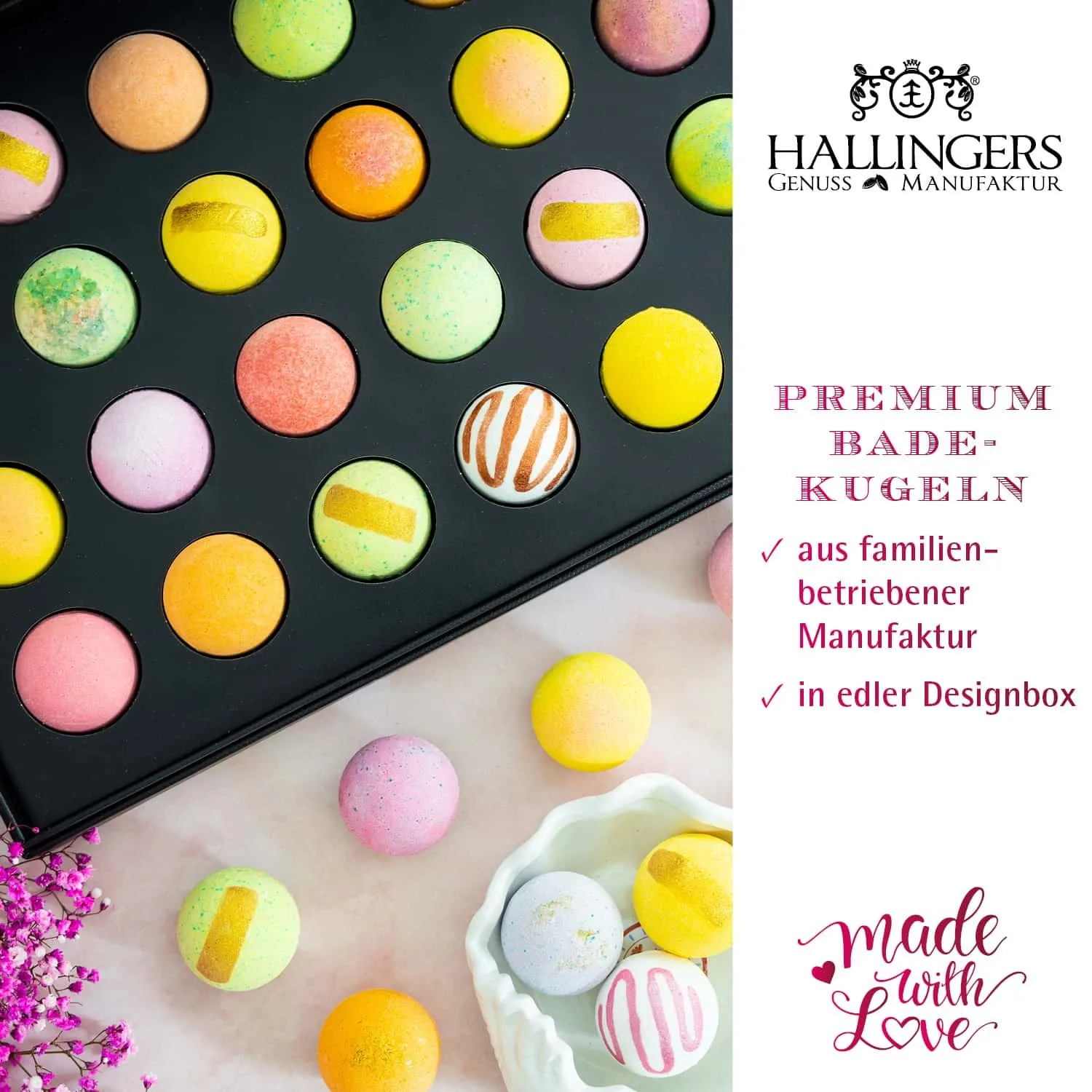 BESONDERS STATT GEWÖHNLICH - Edition \Frohe Ostern\: Schluss mit Geschenksets, die nur durch ihre Verpackung beeindrucken - der Unterschied zeigt sich, wo jede Badebombe ein eigenes Spa-Erlebnis voller Duft & Entspannung schafft