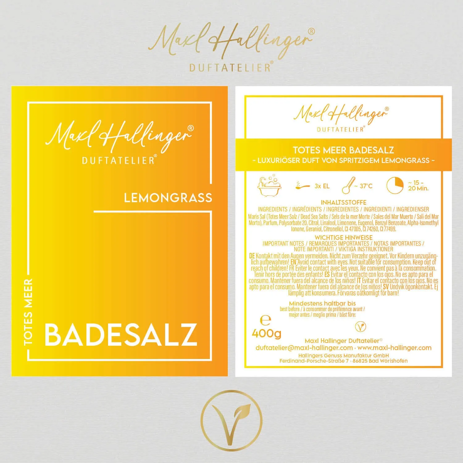 Lemongrass - Badesalze, Badezusatz Totes Meer