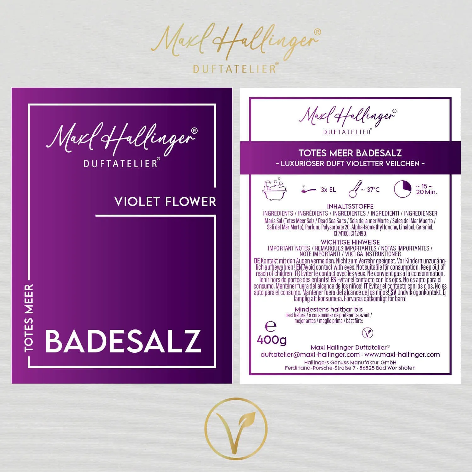 Violet Flower - Badesalze, Badezusatz Totes Meer