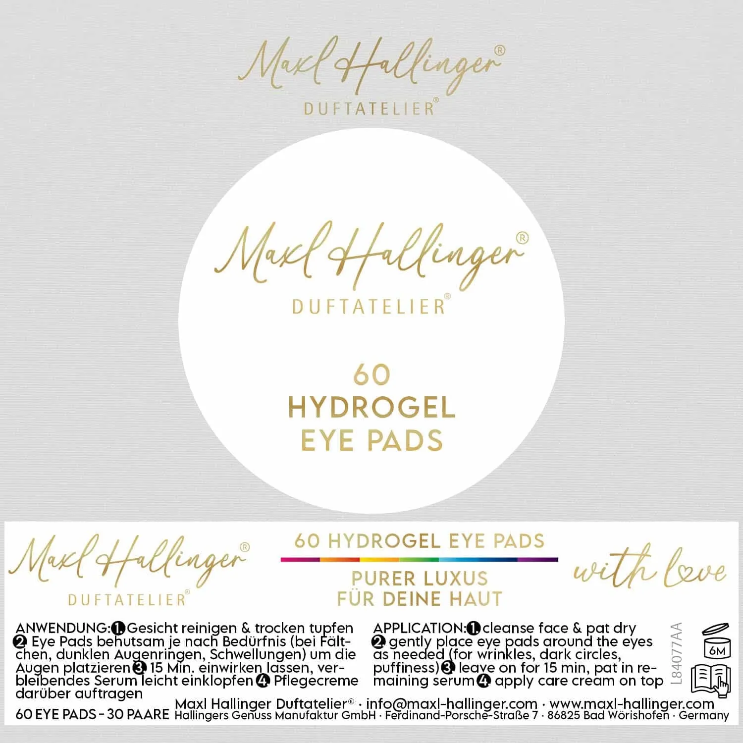 Hydrogel Eyepads - Augenpads, 60x Hydropad Eye Patches