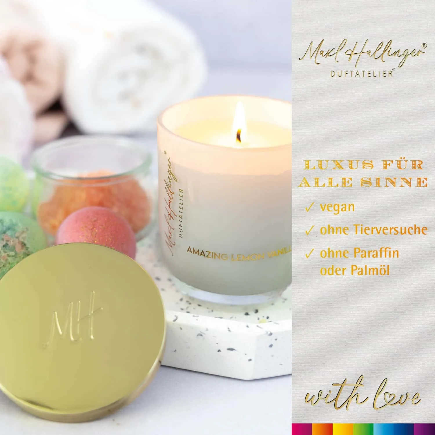 GÖNN DIR ETWAS BESONDERES - Edition \Amazing Lemon Vanilla\: Vergiss Duftkerzen, die nur beim Anzünden überzeugen - echte Wohlfühlatmosphäre entsteht, wo hochwertige Duftkompositionen, Qualität und Charakter wichtiger sind als Massenware