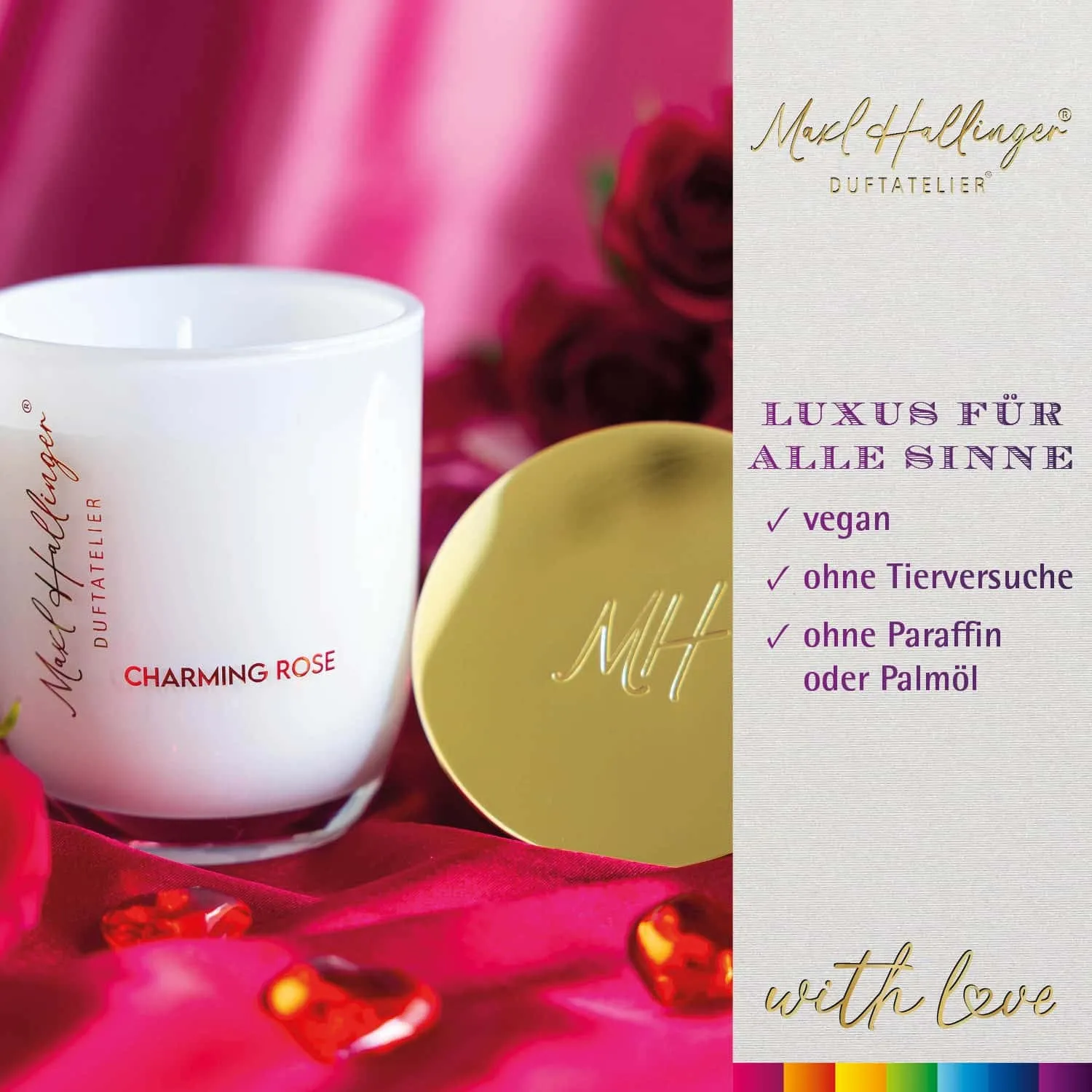 GÖNN DIR ETWAS BESONDERES - Edition \Ich liebe Dich pink\: Vergiss Duftkerzen, die nur beim Anzünden überzeugen - echte Wohlfühlatmosphäre entsteht, wo hochwertige Duftkompositionen, Qualität und Charakter wichtiger sind als Massenware