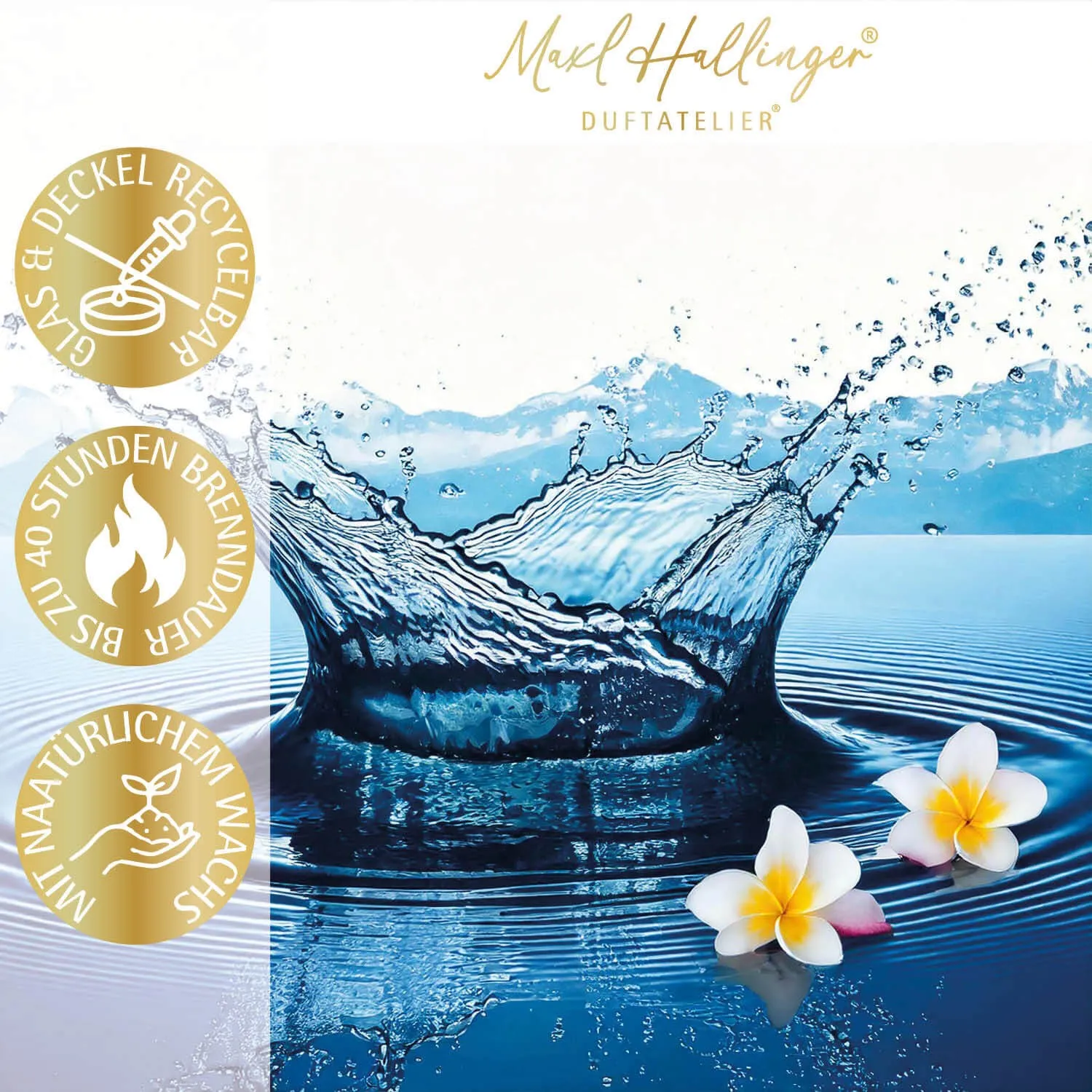 Frohe Ostern Hase liefert Eier (Fresh Breeze) - Duftkerze, 40h Raumduft Sojawachs