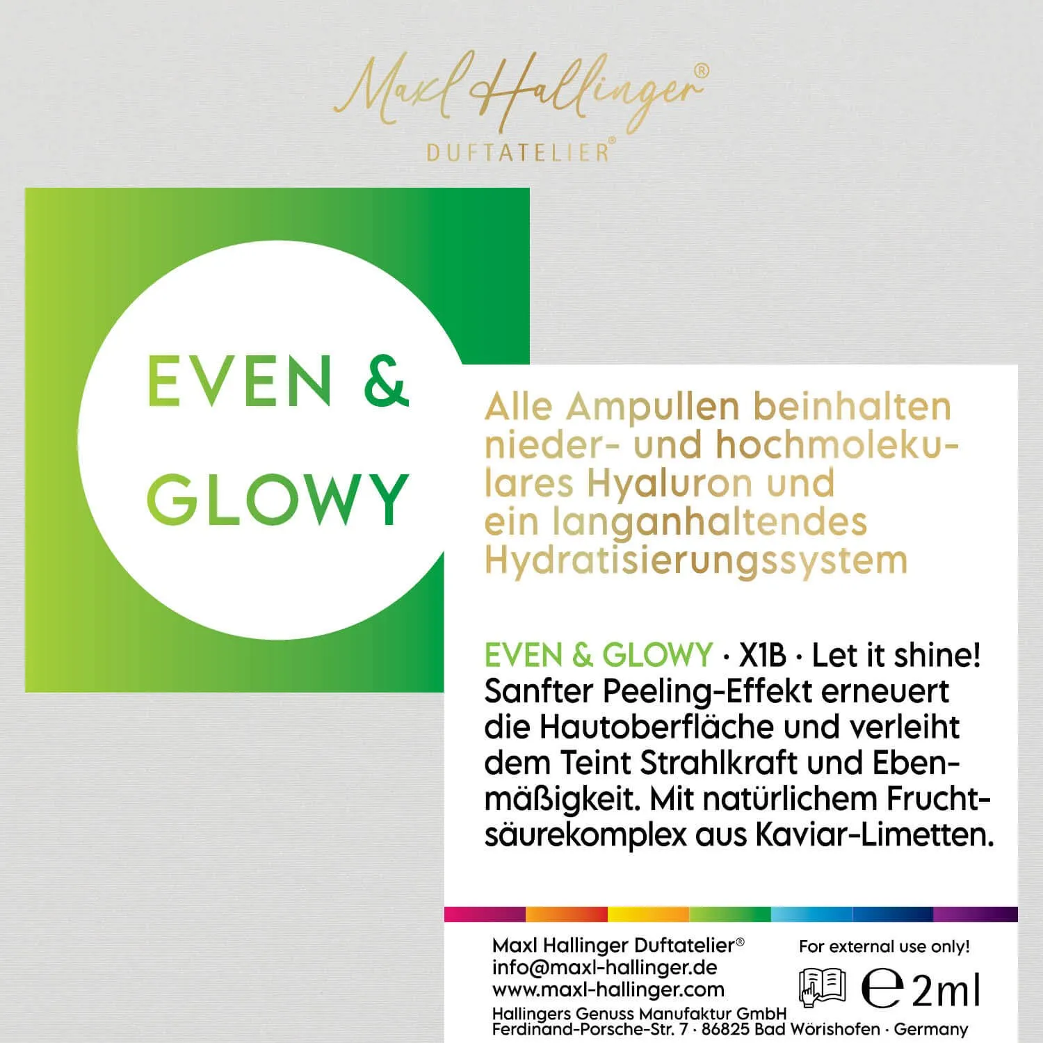 Even & Glow (Caviar Limes) - Serum, 1x vegane Gesichtspflege