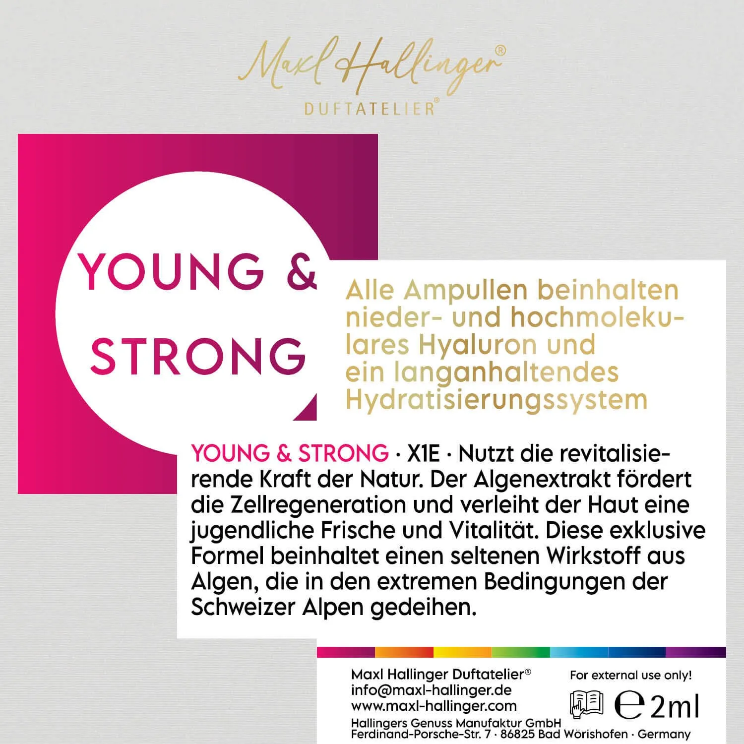 Young & Strong (Algae) - Serum, 1x vegane Gesichtspflege