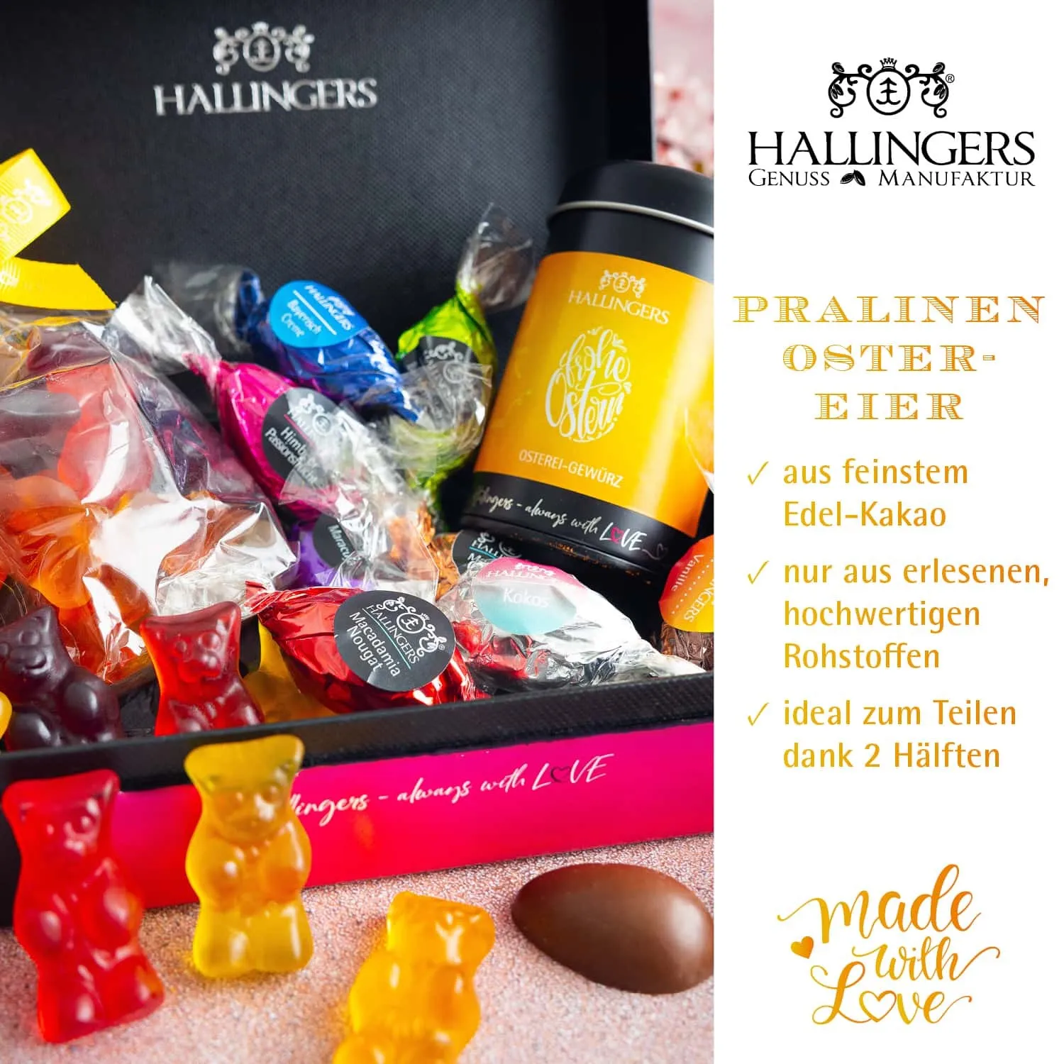 FÜR BESONDERE MENSCHEN & ANLÄSSE - Die besondere Geschenkidee für Frauen, Männer, Freunde, Familie, Kollegen & besondere Lieblingsmenschen. Perfekt für Ostern, das Osternest, den Osterbrunch, frühlingshafte Ostergeschenke & gemeinsame Momente
