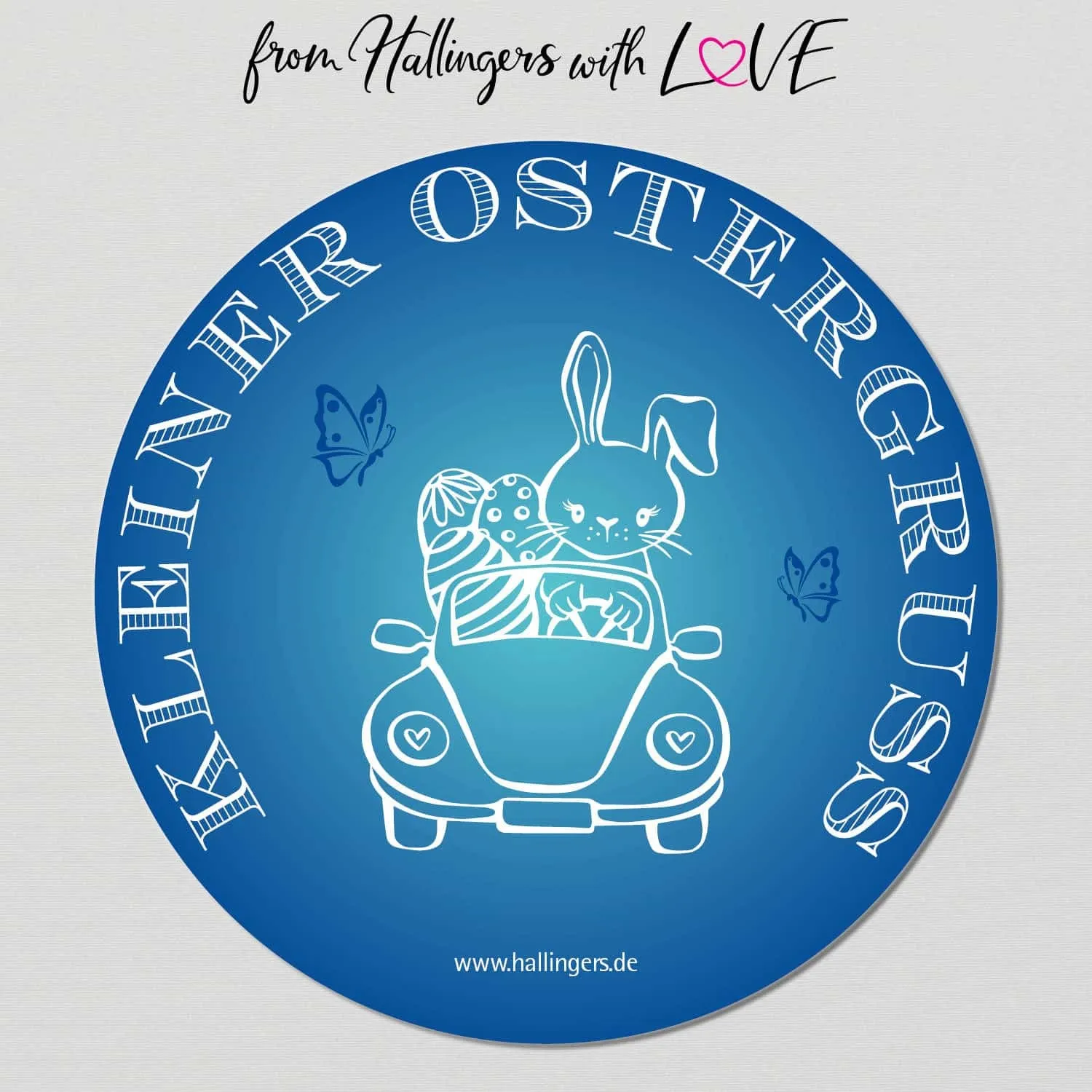 Kleiner Ostergruß blue (kleines Osternest Pralinen-Ostereier & Oster-Avocadogewürz) - Feinkost-Set, Gourmet-Auswahl Wundertüte