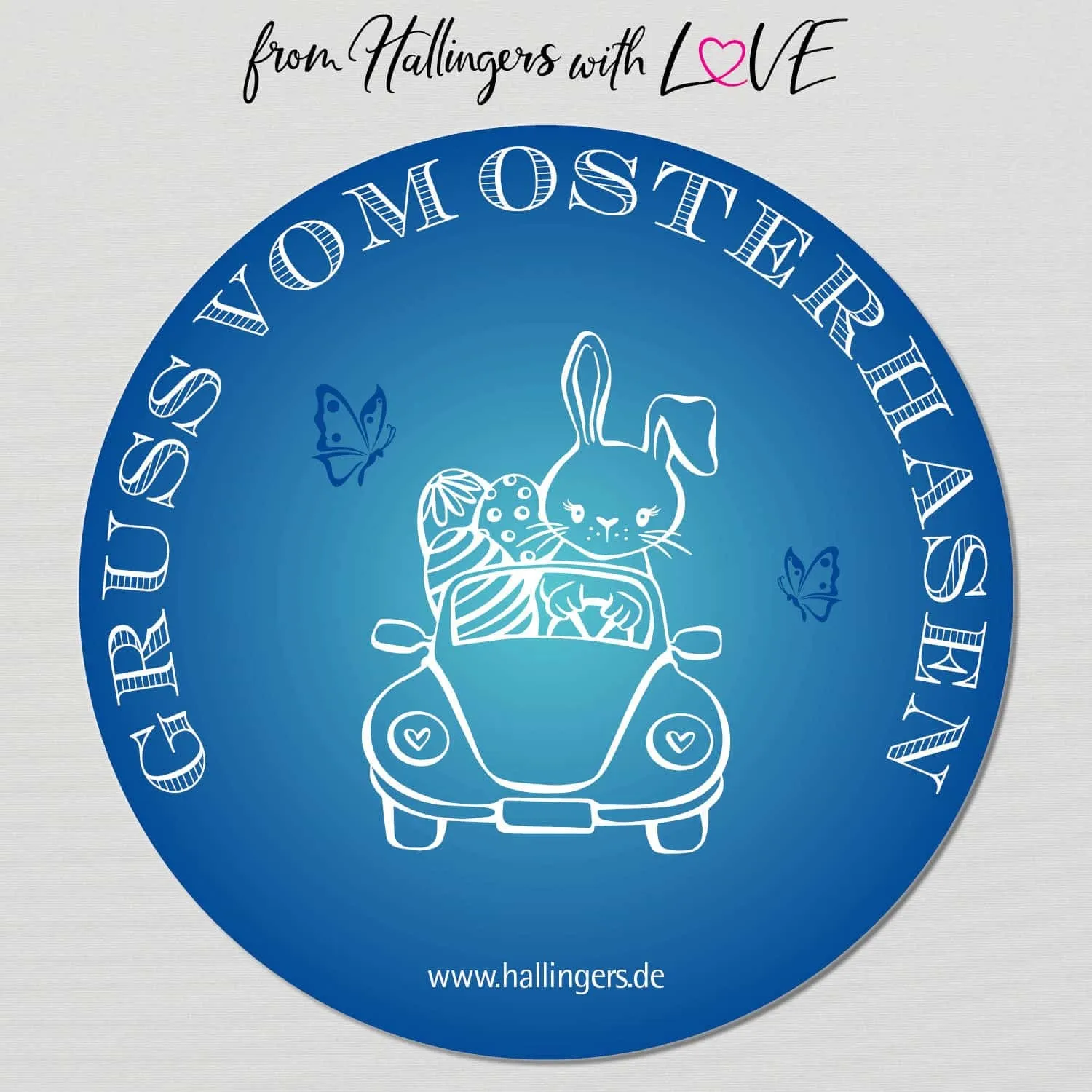 Gruß vom Osterhasen blue XXL (großes Osternest Ostertafel, Biergelée, Likör & Osterei-Gewürz) - Feinkost-Set, XXL-Wundertüte Gourmet