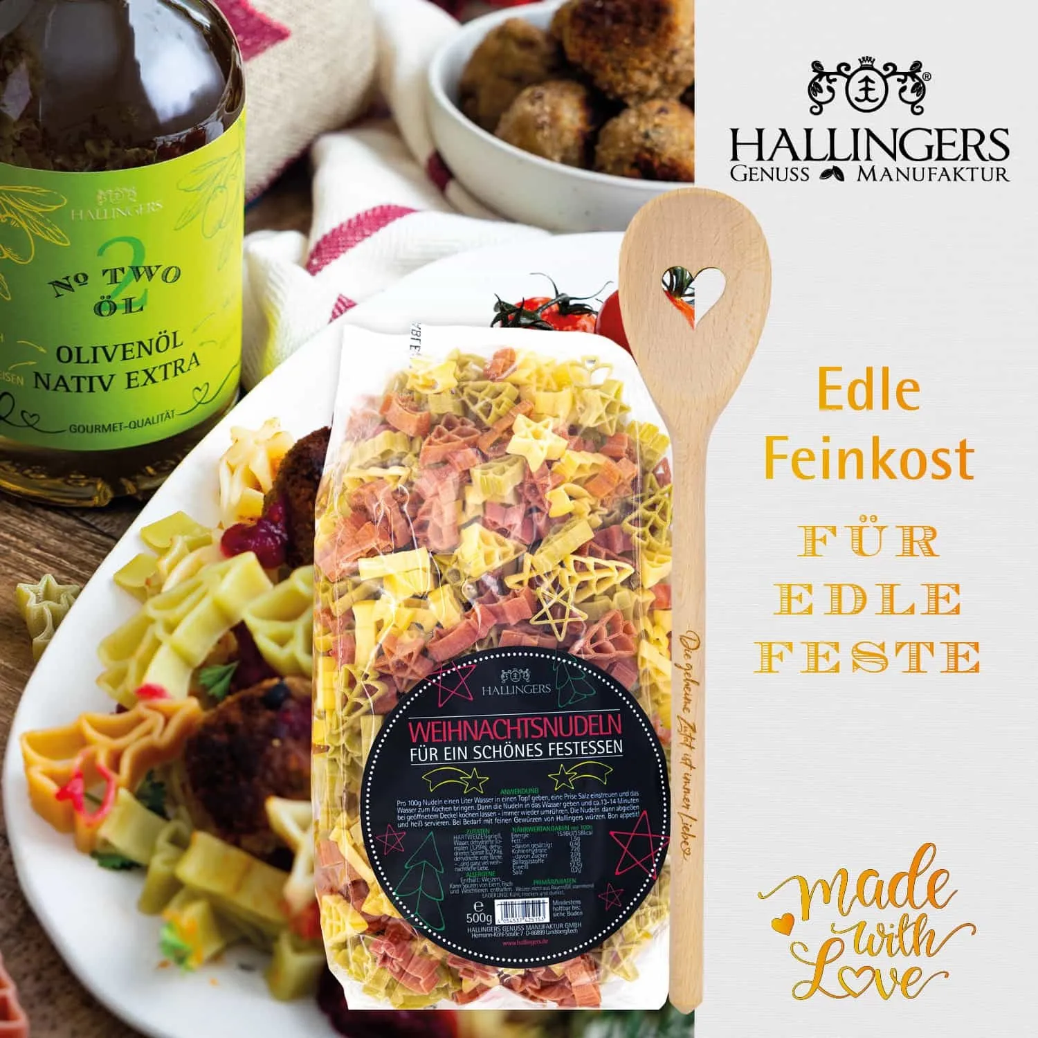 BESONDERS STATT GEWÖHNLICH - Edition \Weihnachts-Genussreise\: Während andere auf Masse setzen, entsteht echter Feinkost-Genuss durch perfekt abgestimmte Spezialitäten (Selektion Wein, Müsli, Gewürze, Kochbuch, Santuko-Messer & viel mehr)
