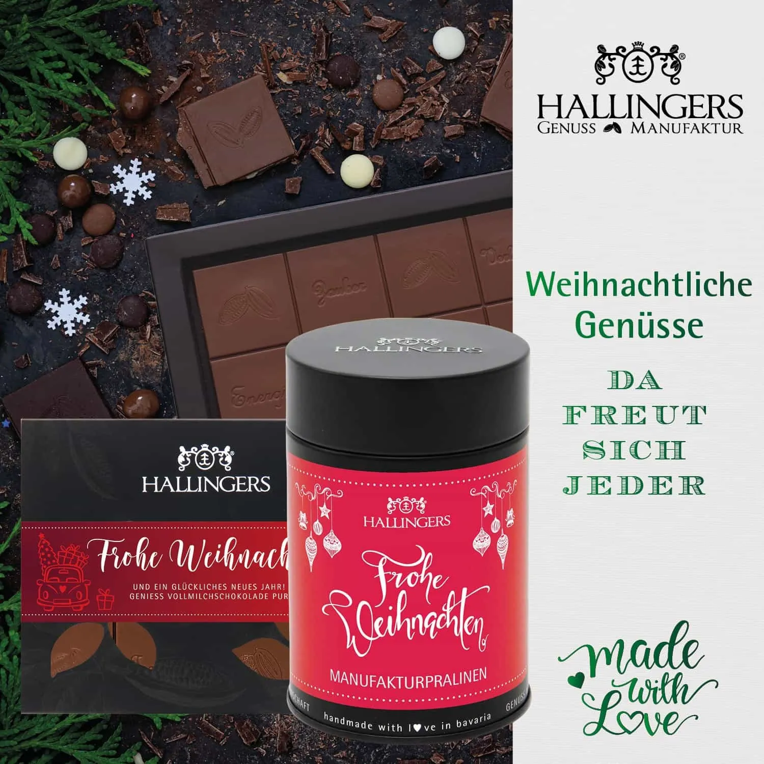 Weihnachts-Genussreise (Selektion Wein, Müsli, Gewürze, Kochbuch, Santuko-Messer & viel mehr) - Feinkost-Set, XXL-Geschenkkorb Gourmet