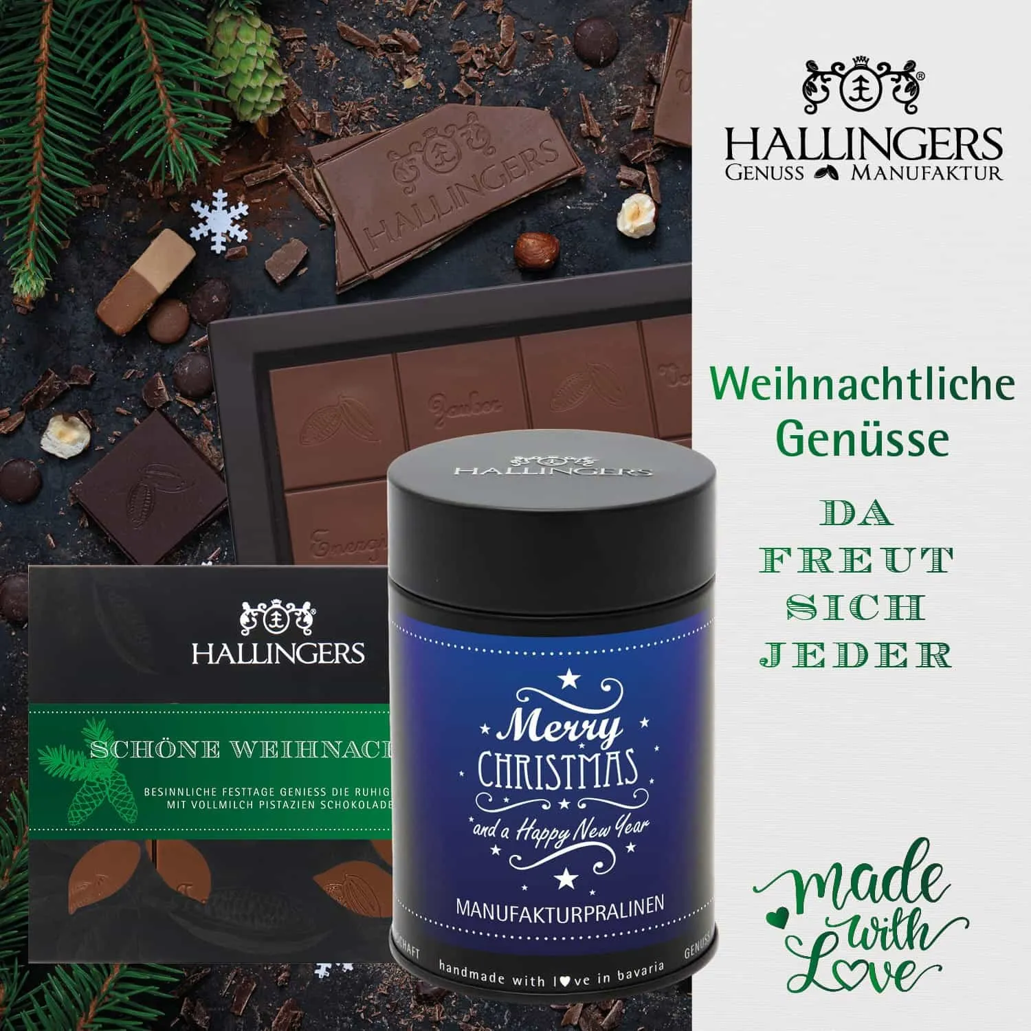 Weihnachten Family (Selektion Stollen, Pasta, Gin, Punsch, Müsli, Tee, Nougat, Gewürz & mehr) - Feinkost-Set, XXL-Geschenkkorb Gourmet