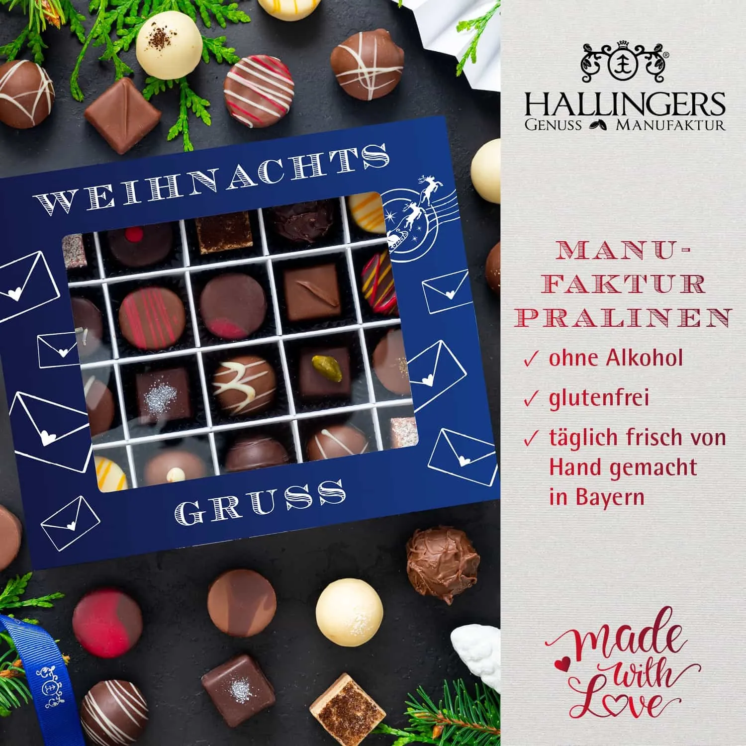 BESONDERS STATT GEWÖHNLICH - Edition \Stollen & More\: Während andere auf Masse setzen, entsteht echter Feinkost-Genuss durch perfekt abgestimmte Spezialitäten (großes Mitbringsel Christstollen, Schokolade, Tee, Mandeln & 20er Pralinen)